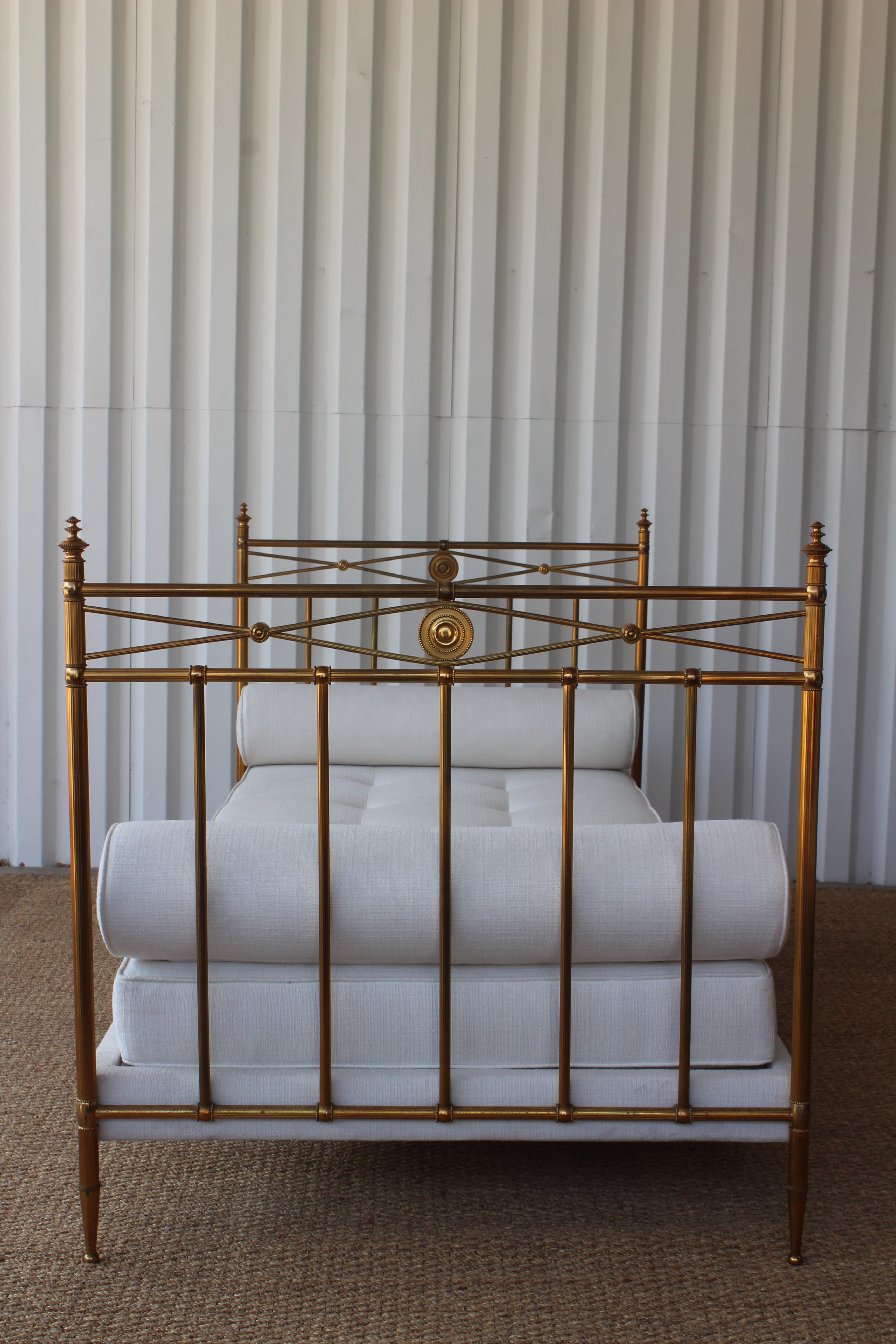 1940s French Brass Daybed in the Style of Maison Jansen 4