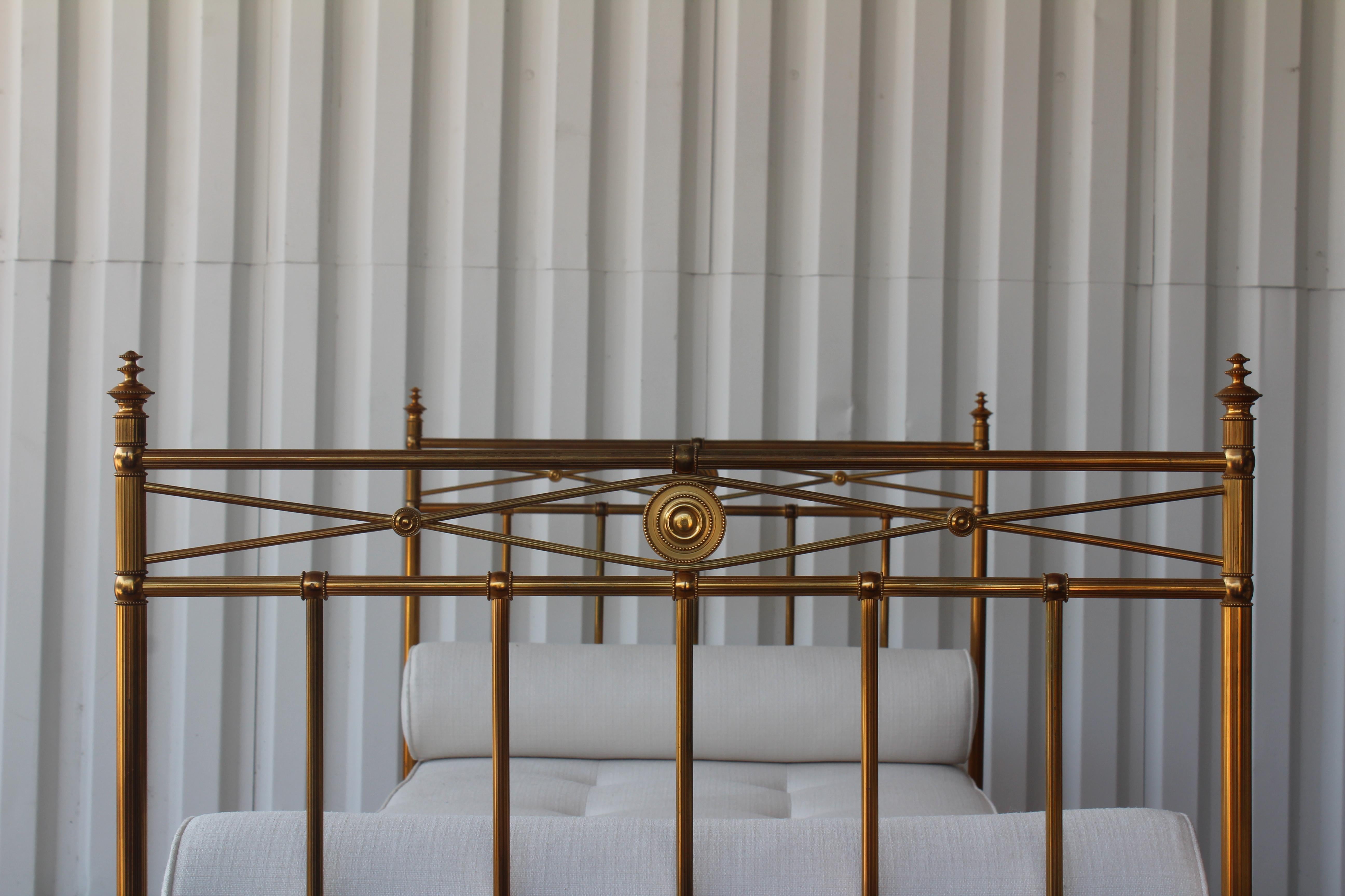 1940s French Brass Daybed in the Style of Maison Jansen 5