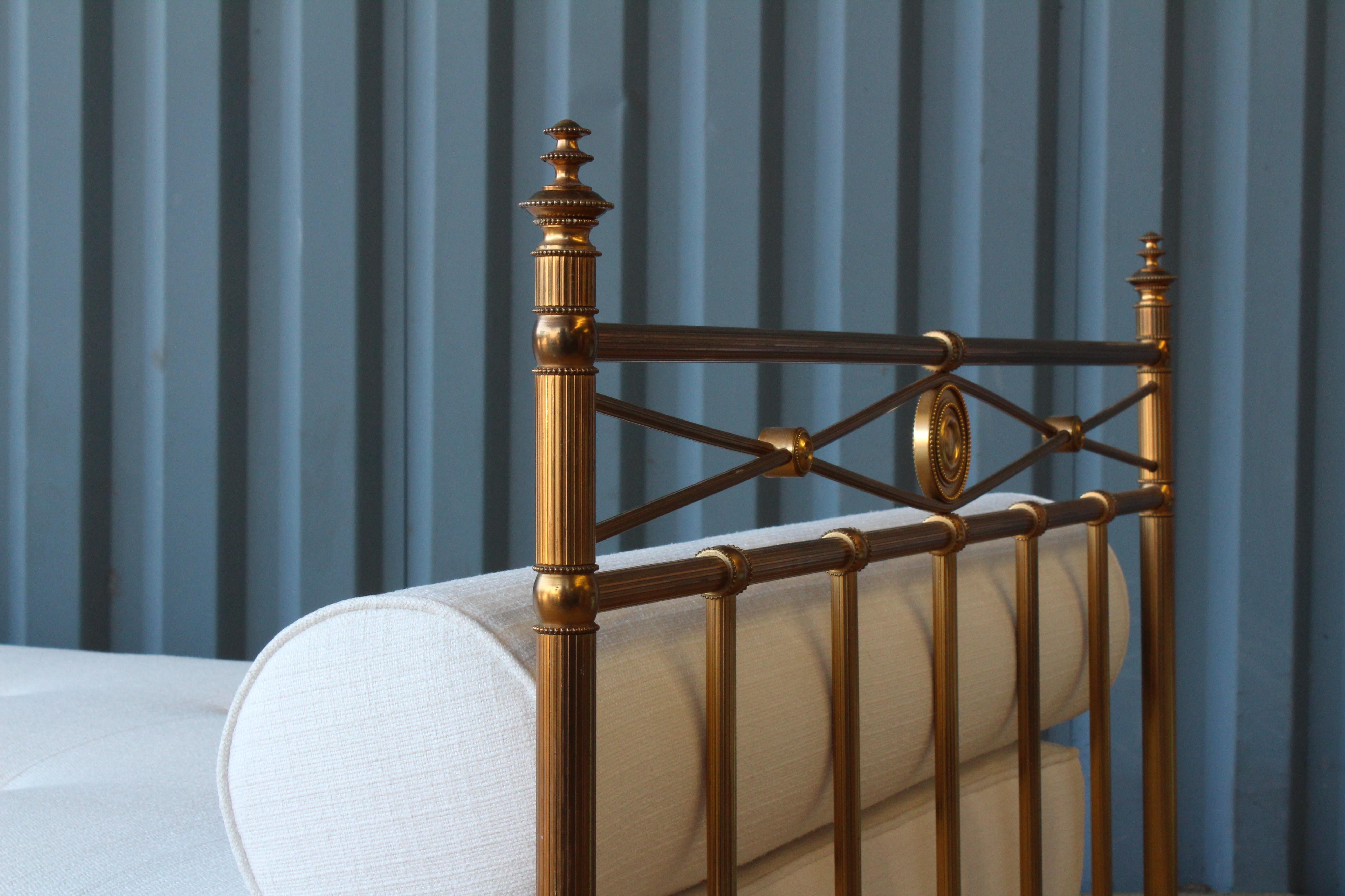 brass day bed