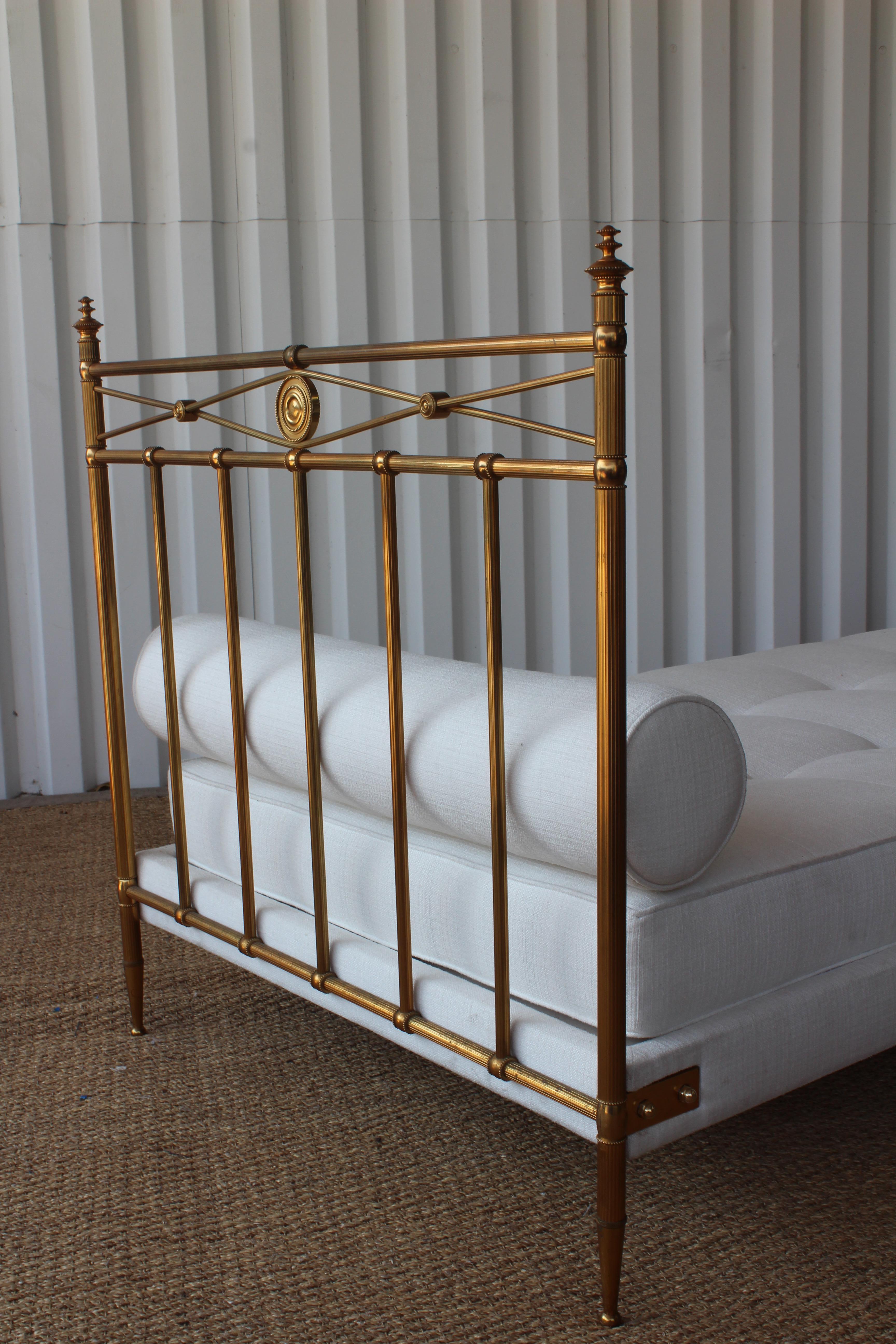 1940s French Brass Daybed in the Style of Maison Jansen 1