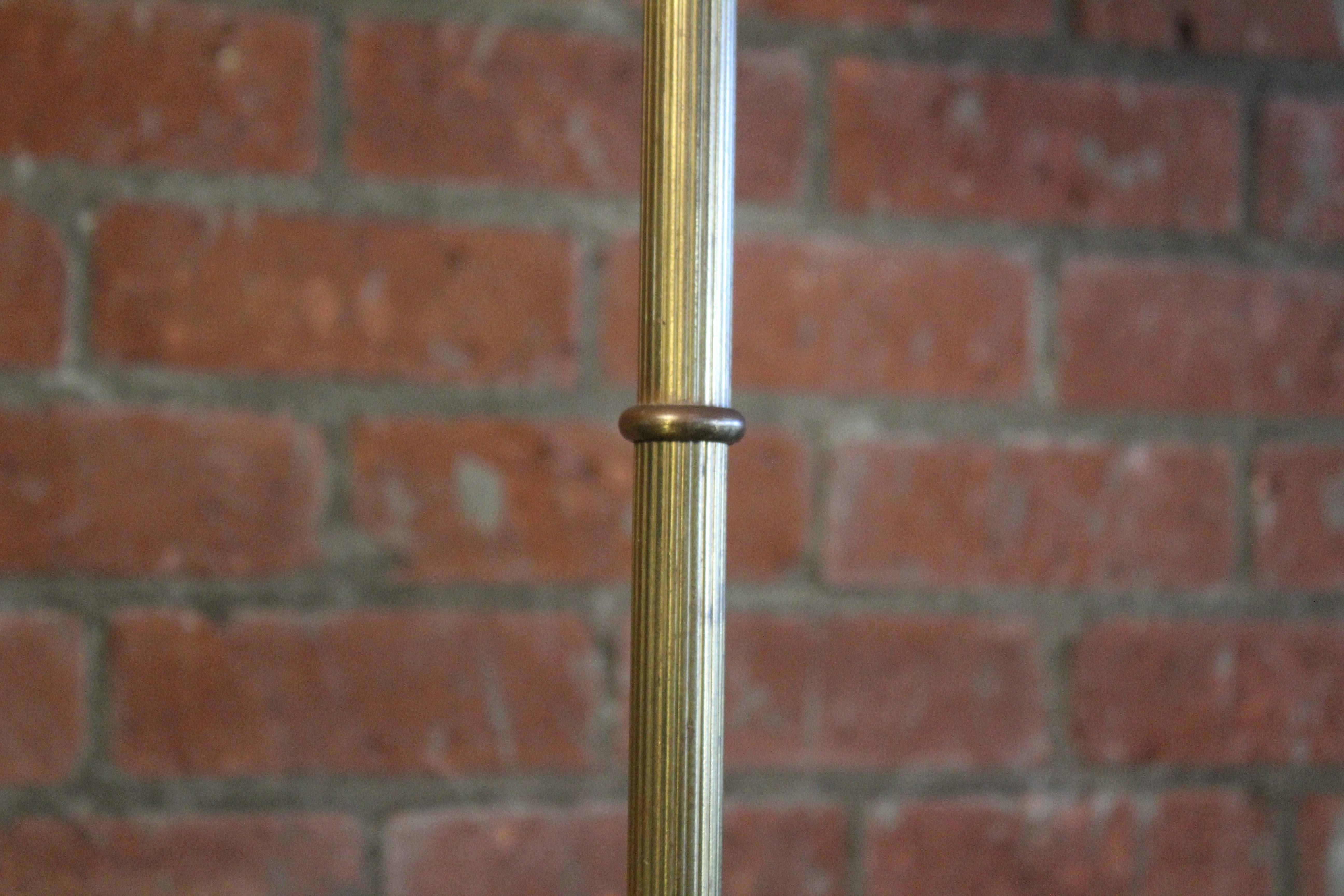 1940s, French Brass Floor Lamp 6