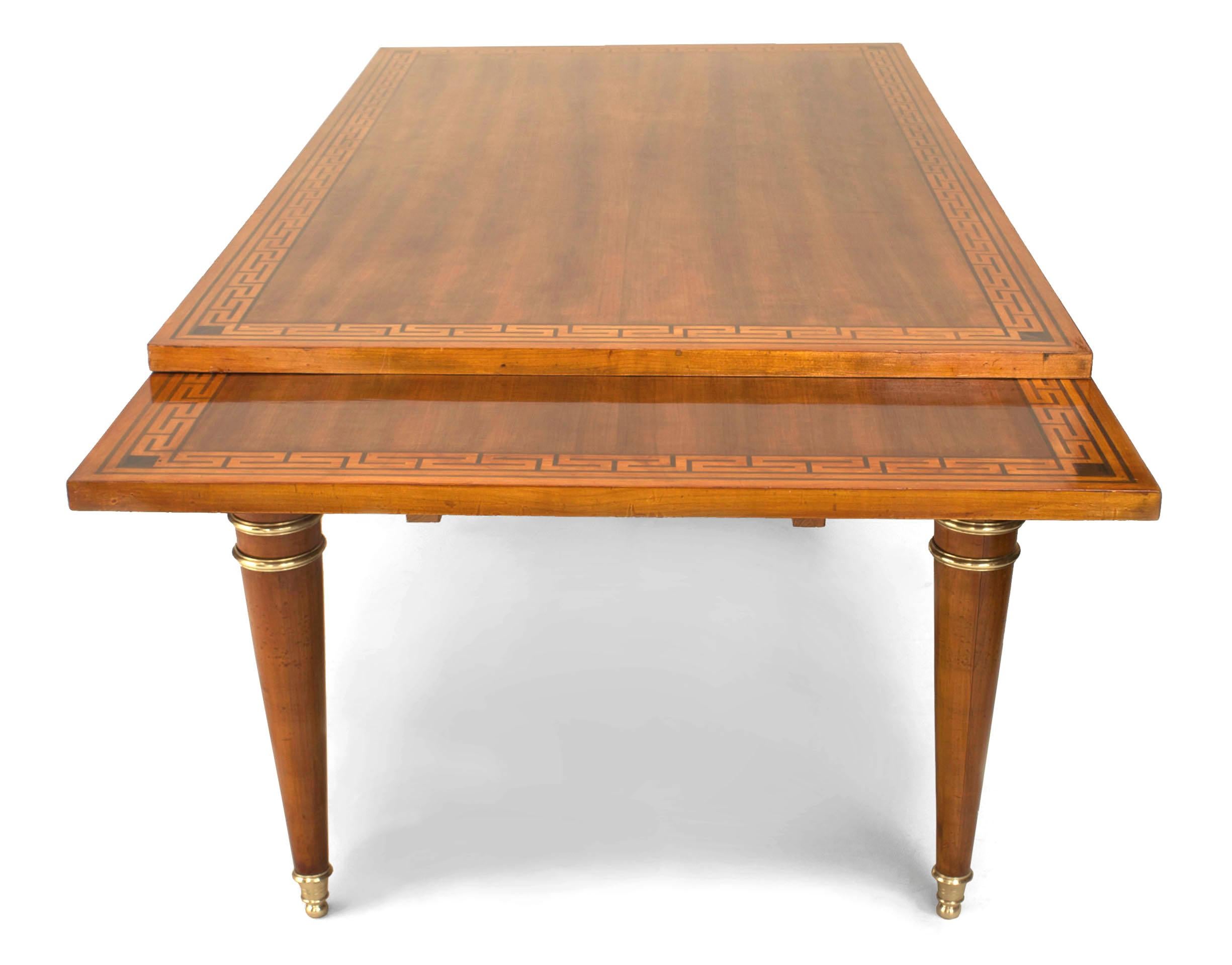 Art Deco French Mahogany Rectangular Dining Table (Manner of Arbus) For Sale