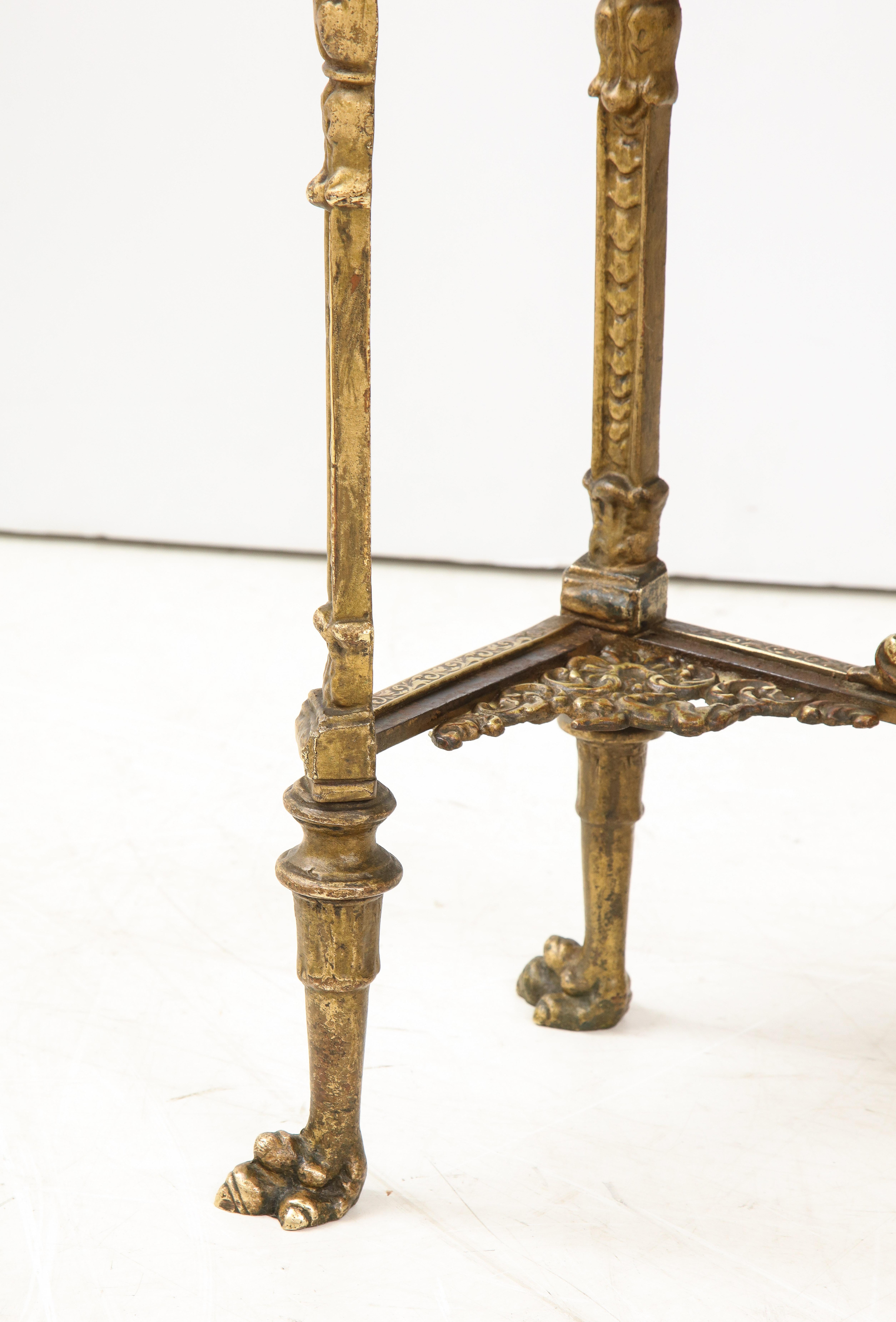 1940's French Bronze and Marble Petite Console 2