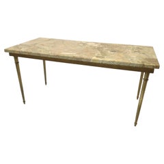 1940s French Bronze / Marble Top Coffee Table