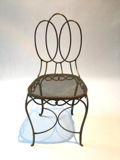 1940s French Bronze Side Chair