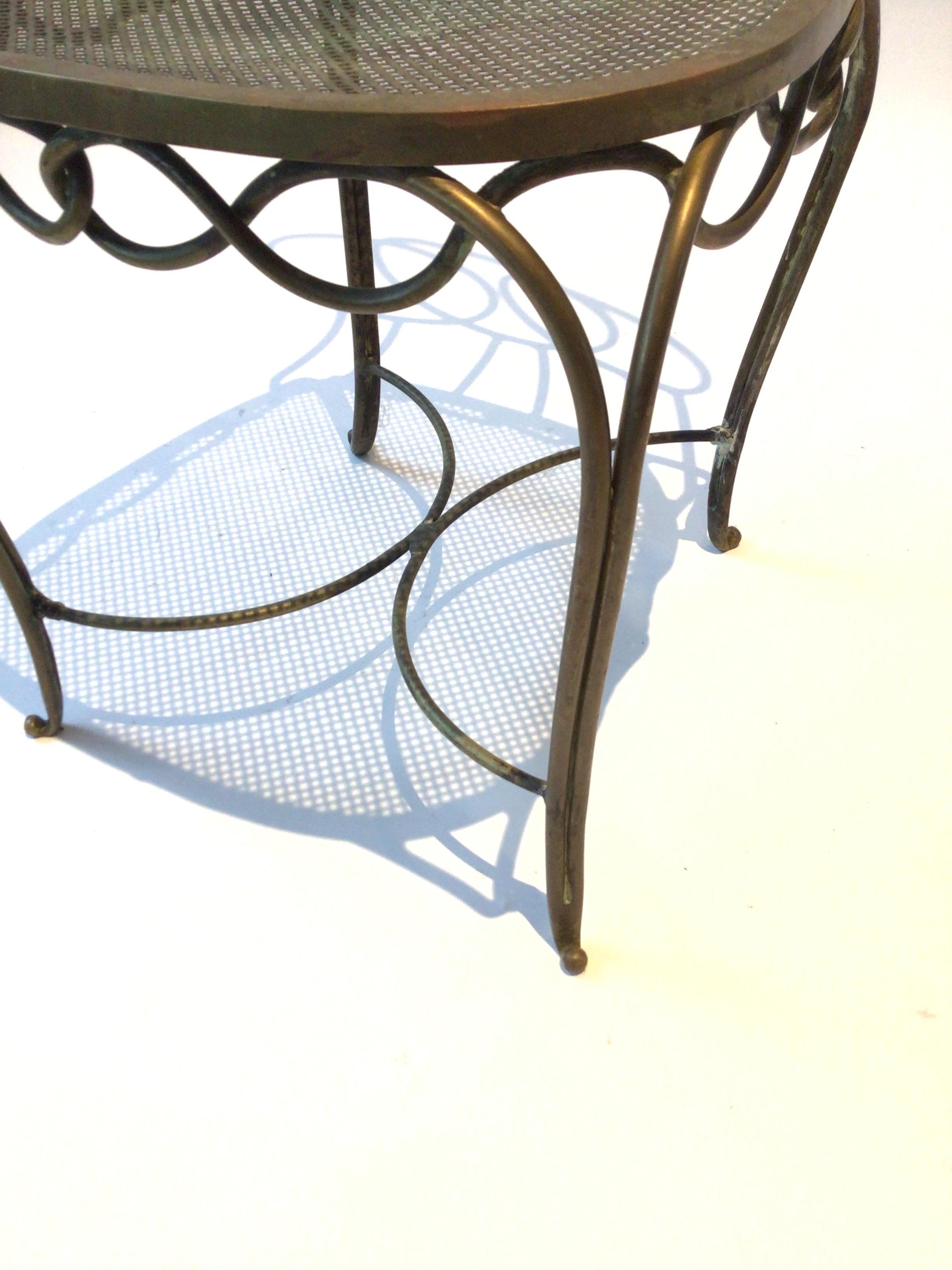 1940s French Bronze Side Chair For Sale 4