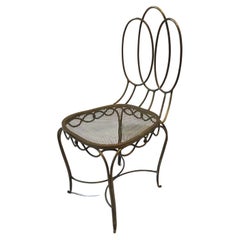 1940s French Bronze Side Chair