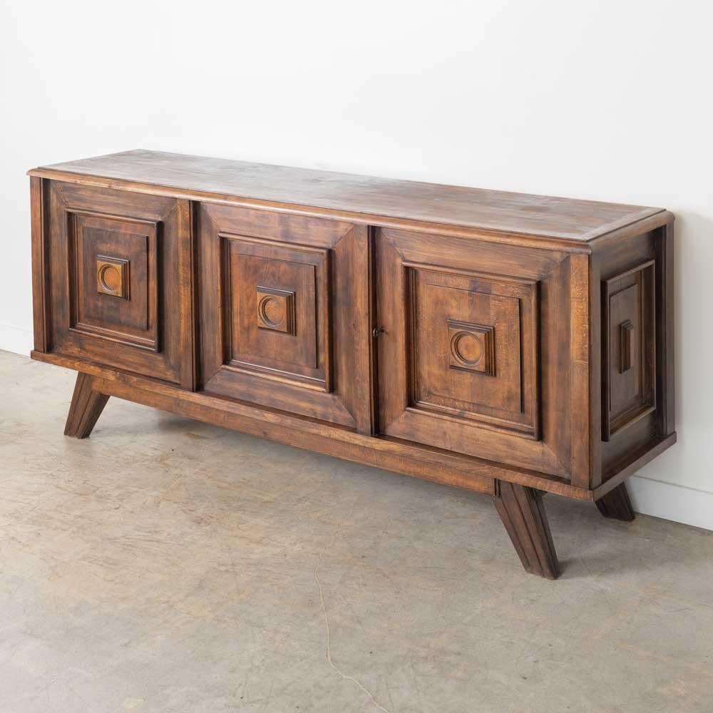 1940s French Brutalist Oak Sideboard In condizioni buone in vendita a Los Angeles, CA