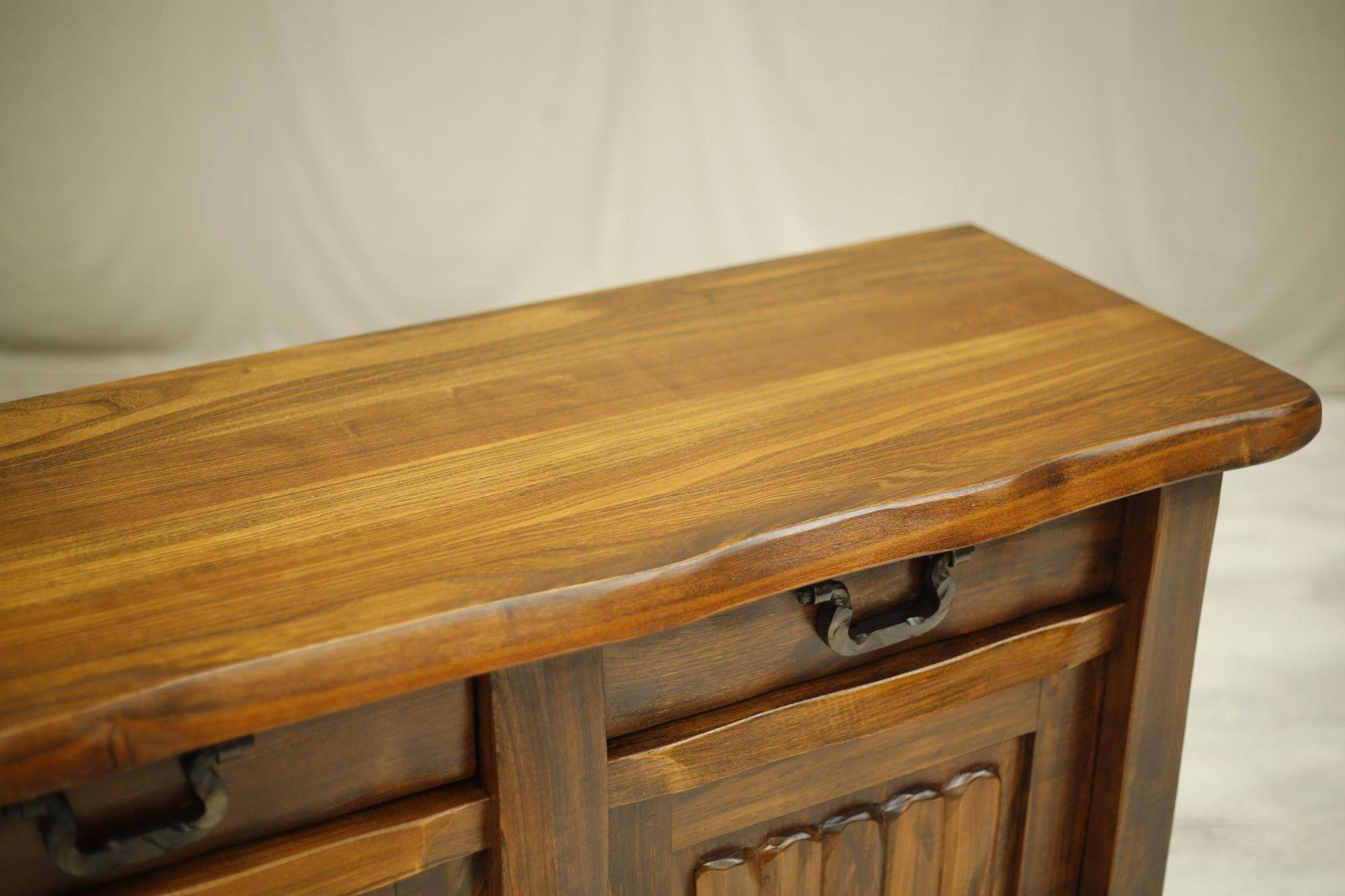20th Century 1940's French Brutalist Sideboard