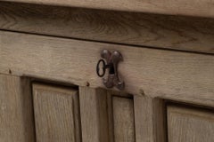 1940s French Brutalist, Solid Oak Cabinet