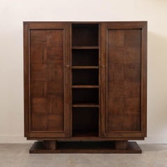 1940s French Oak Cabinet