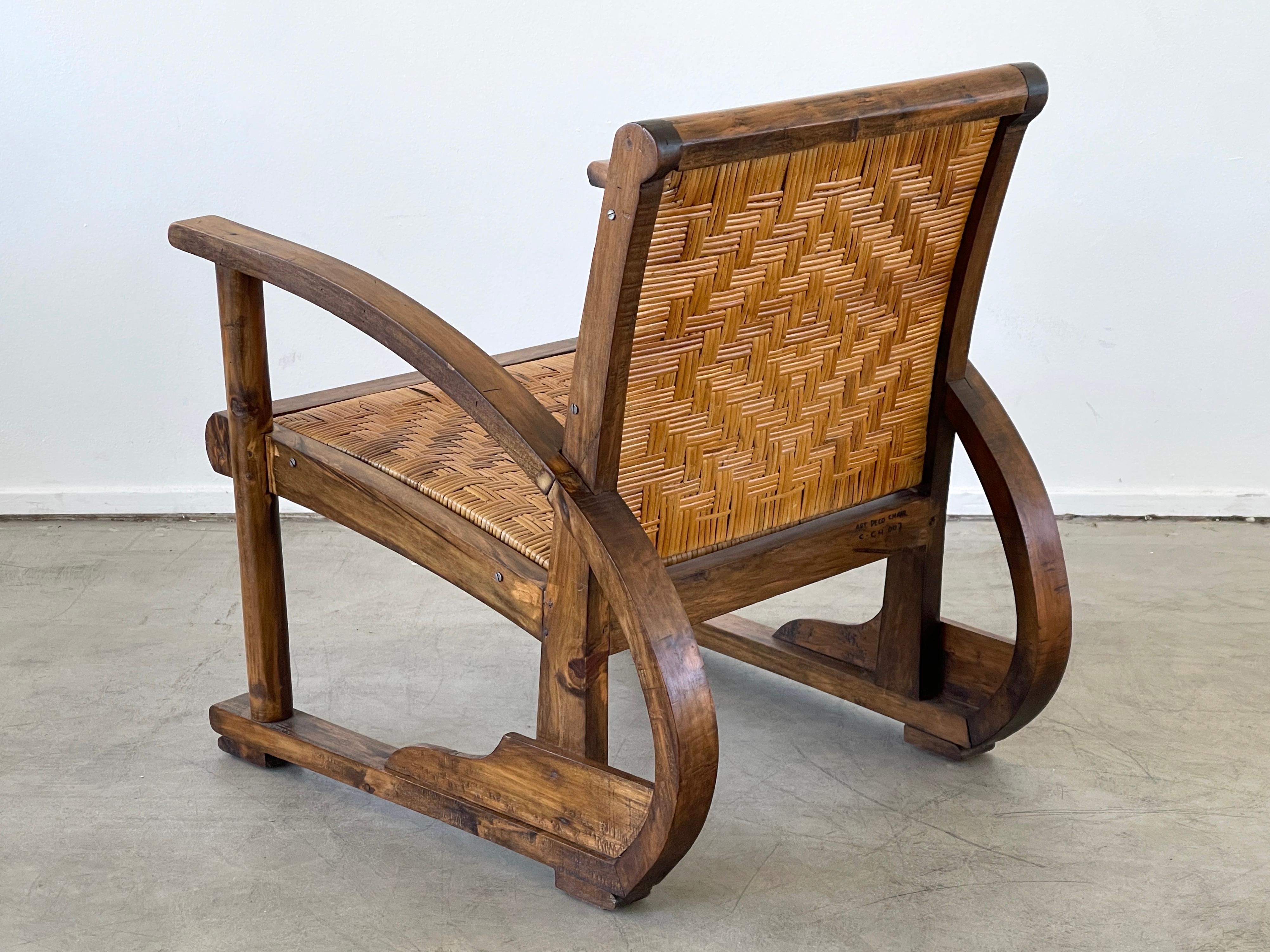 Chaises cannées françaises des années 1940 en vente 3