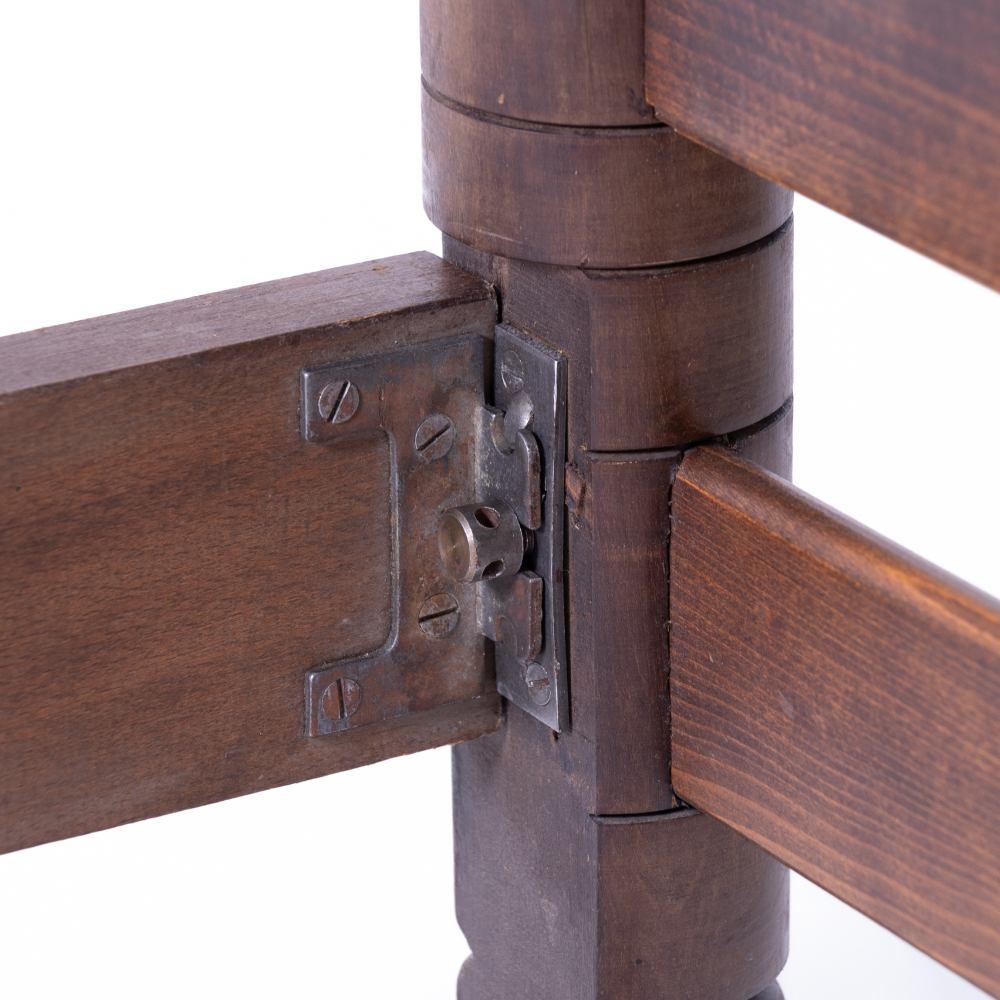 1940's French Carved Wood Bed by Charles Dudouyt 5