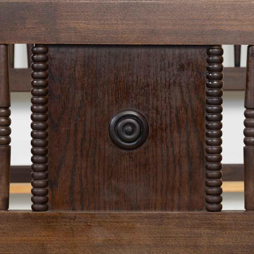 Lit double en bois sculpté français des années 1940 par Charles Dudouyt en vente 2