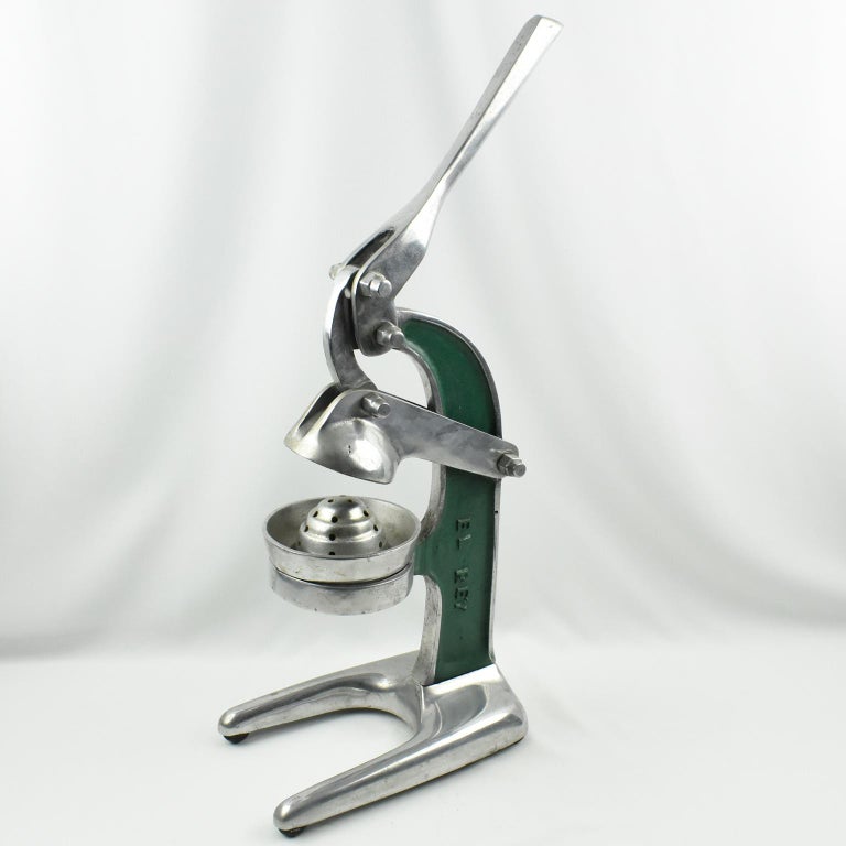 1940s French Cast Aluminum Mechanical Lemon Squeezer Juicer at 1stDibs
