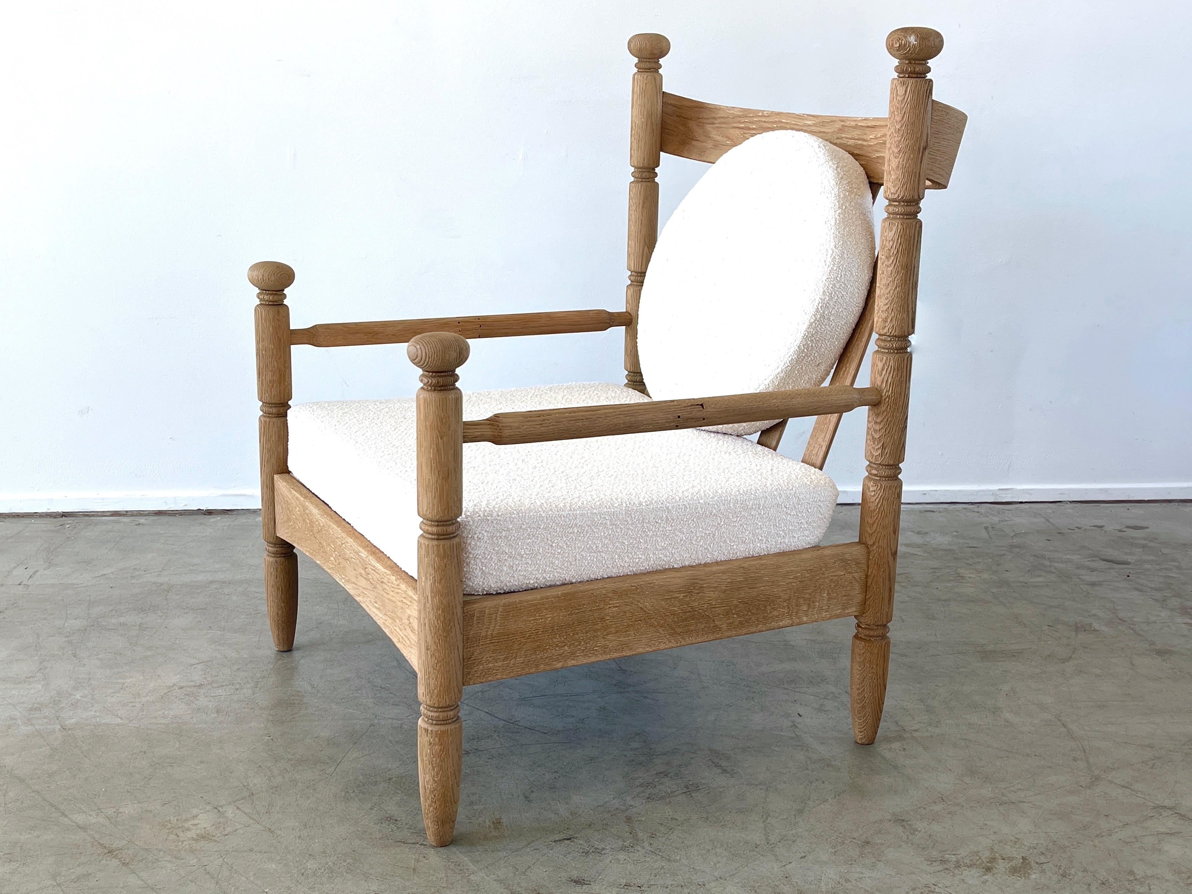 1940's French Cerused Oak Chairs 6