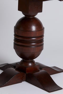 1940er Jahre Französisch Charles Dudouyt Art Deco Eiche Guerdidon