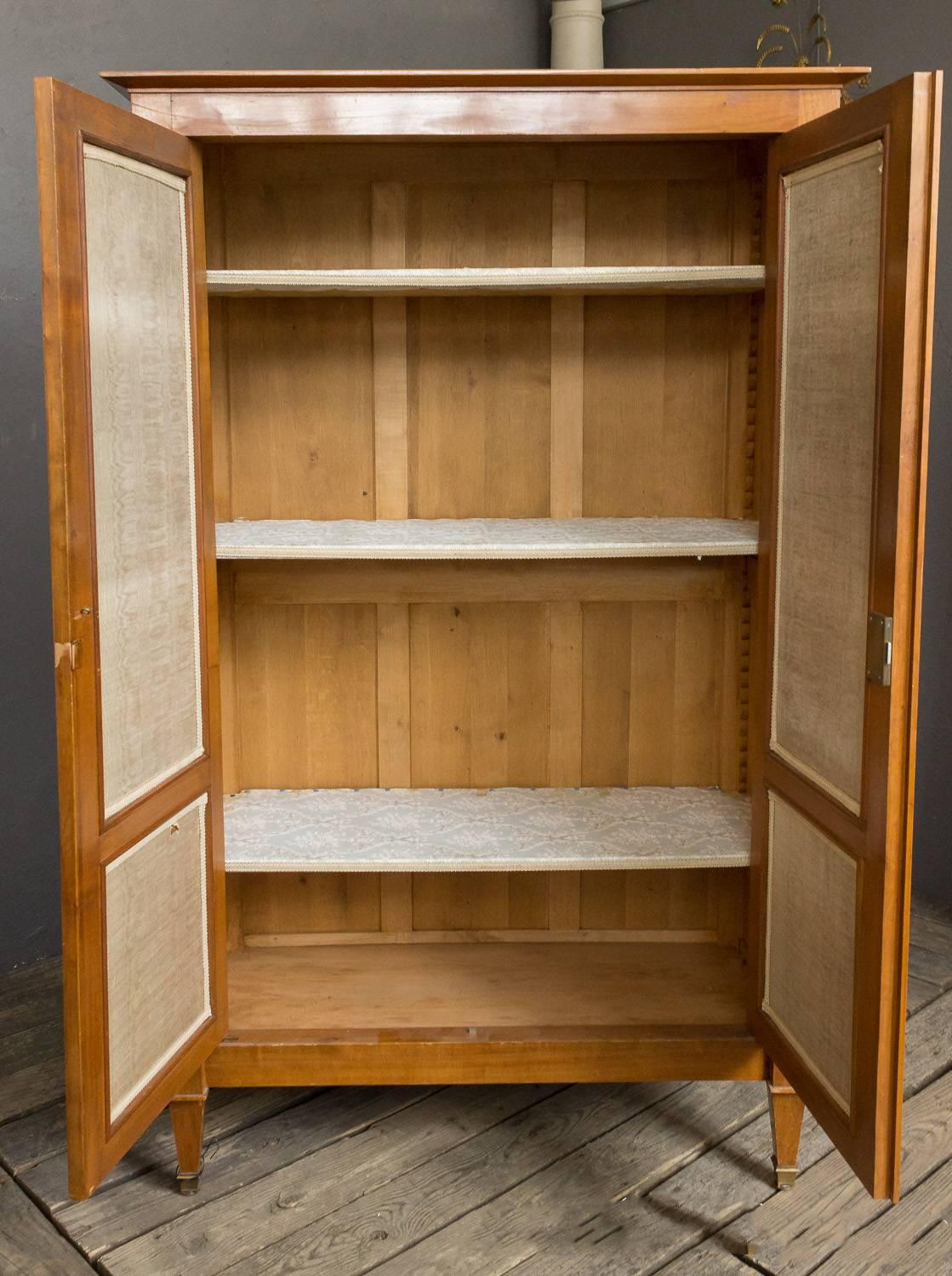 Directoire 1940s French Cherry Armoire