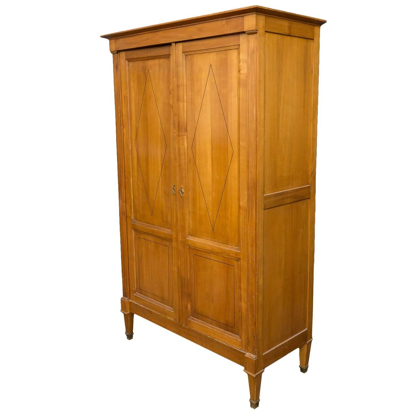 1940s French Cherry Armoire 2