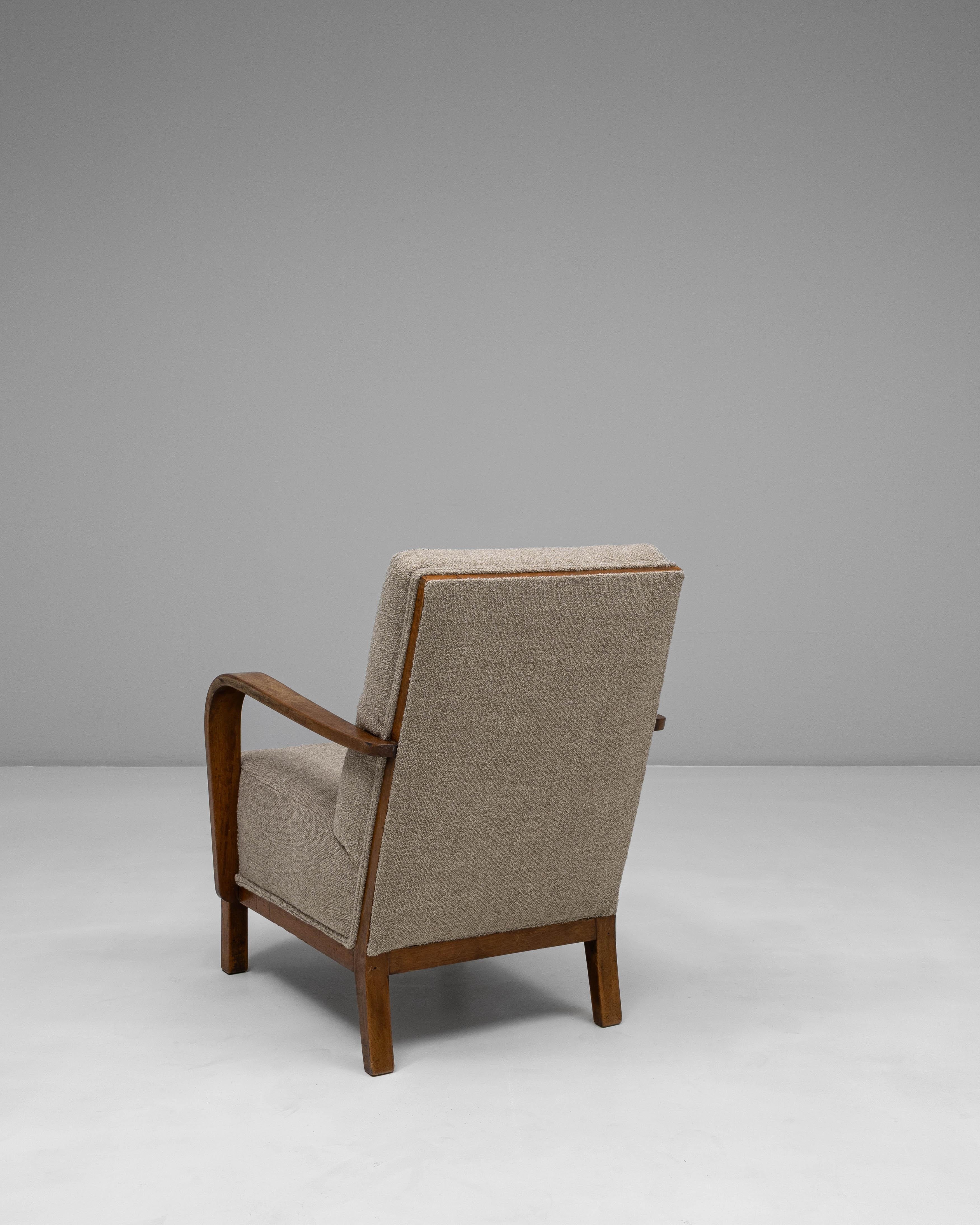 Sillón francés de cóctel tapizado de los años 40 siglo XX en venta