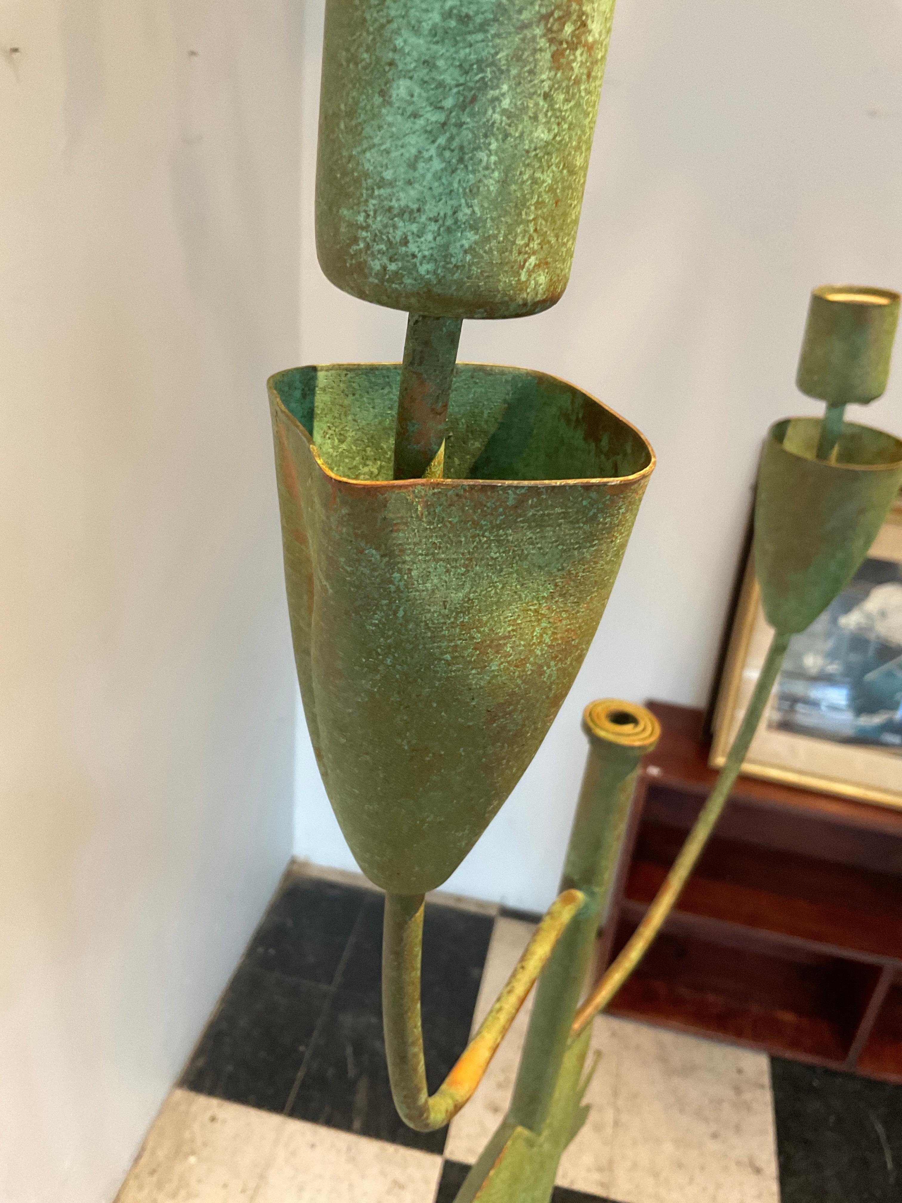 1940s French Copper Fish Floor Lamp For Sale 13