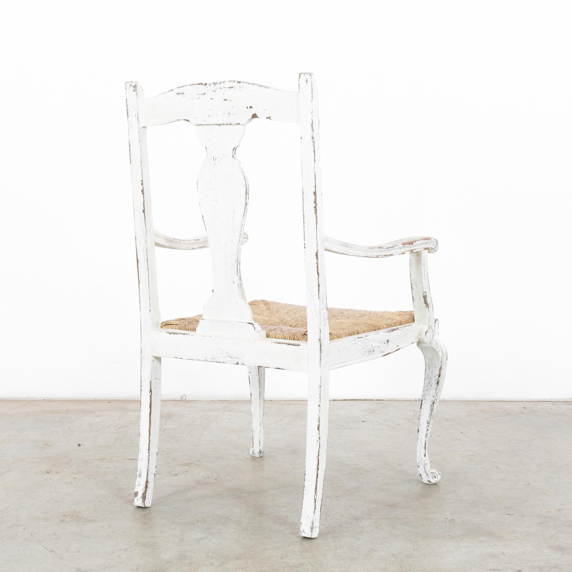 1940s French Country Wooden Side Chair 8