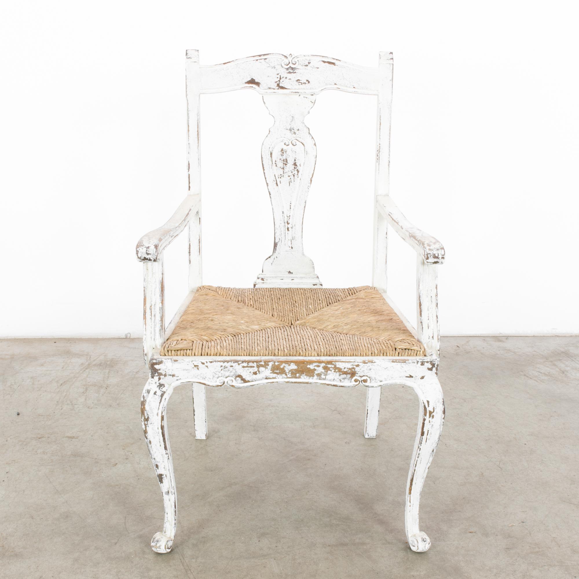 1940s French Country Wooden Side Chair 4