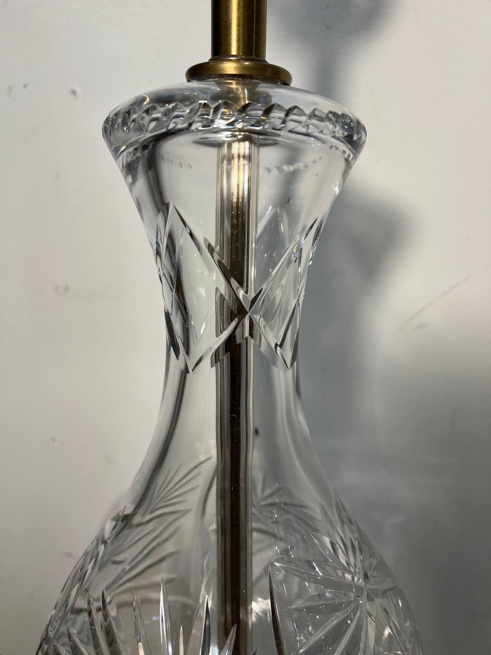 Other 1940's French Crystal Table Lamps For Sale