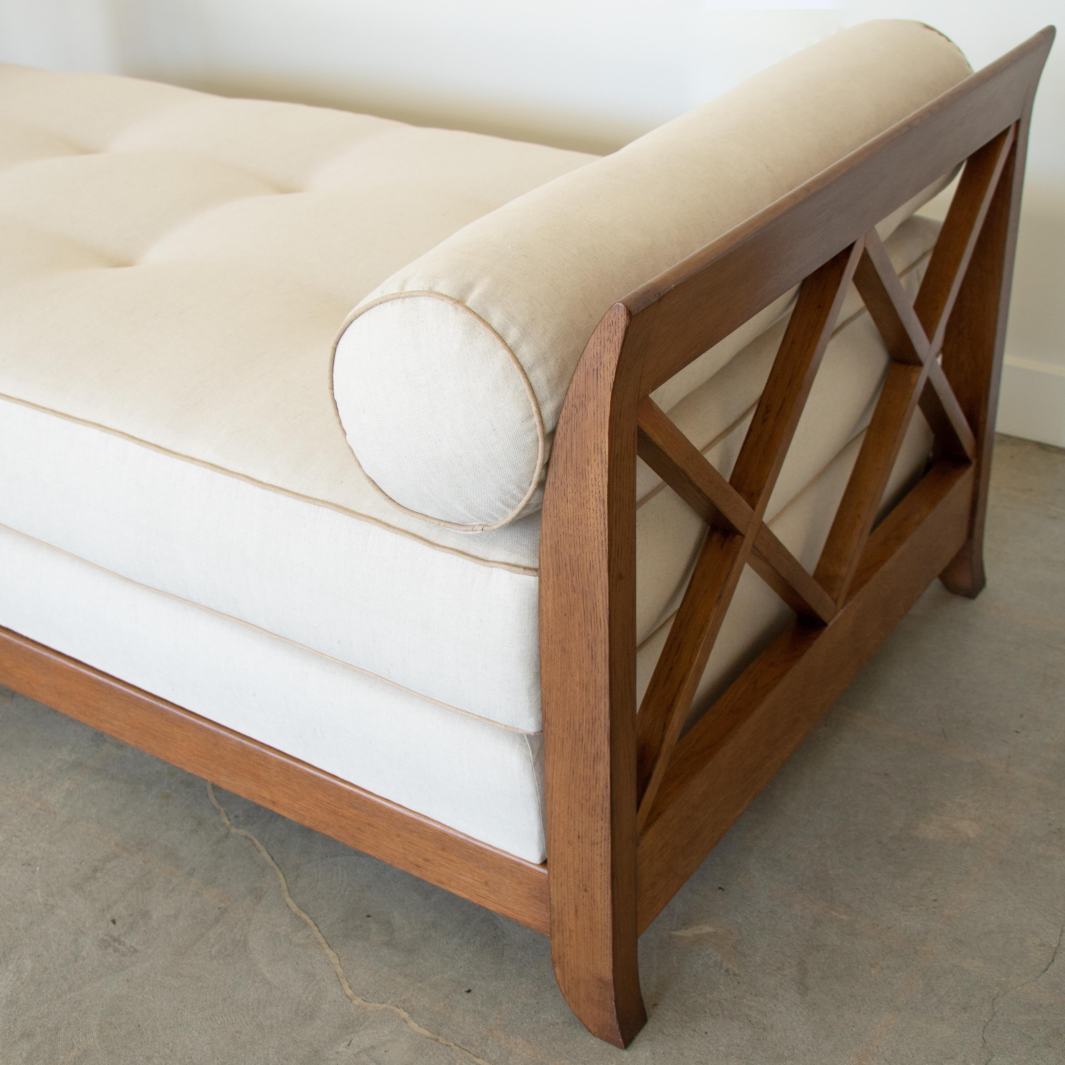 1940's French Daybed in the Style of Jean Royere 4