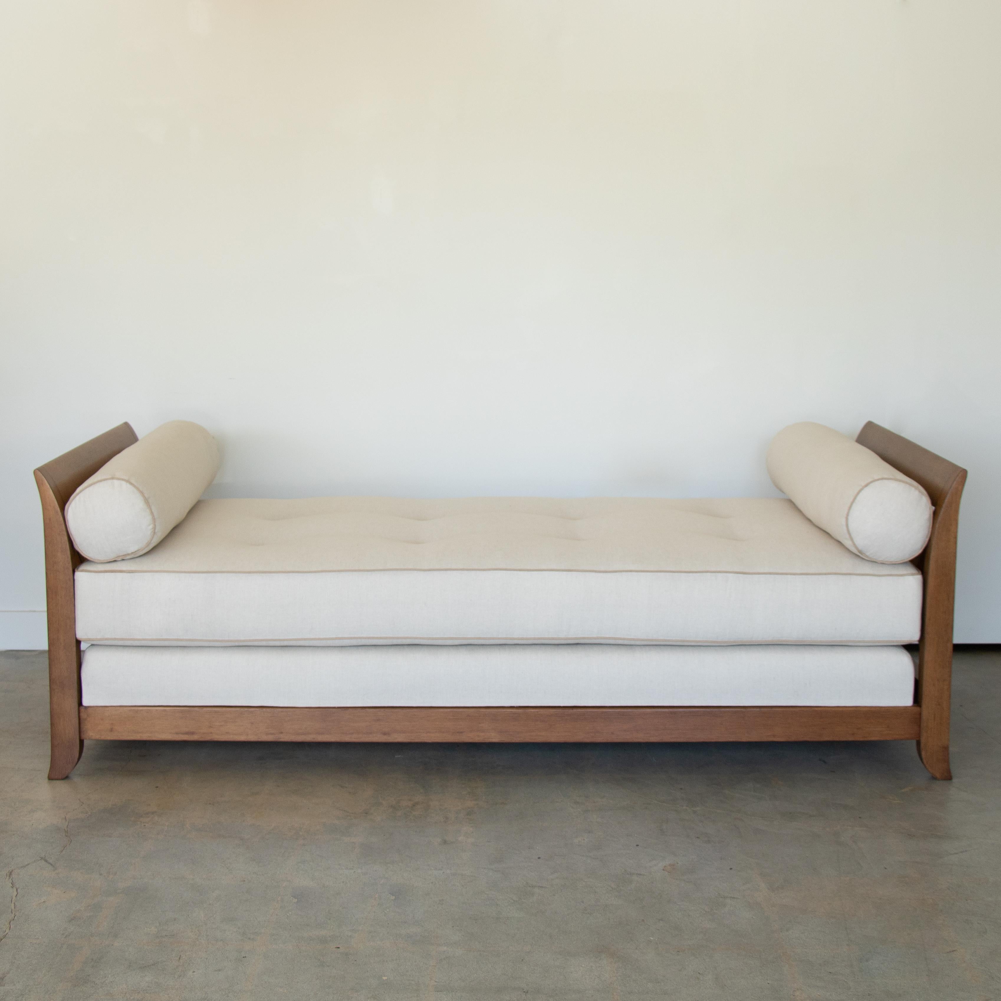 Italian 1940's French Daybed in the Style of Jean Royere