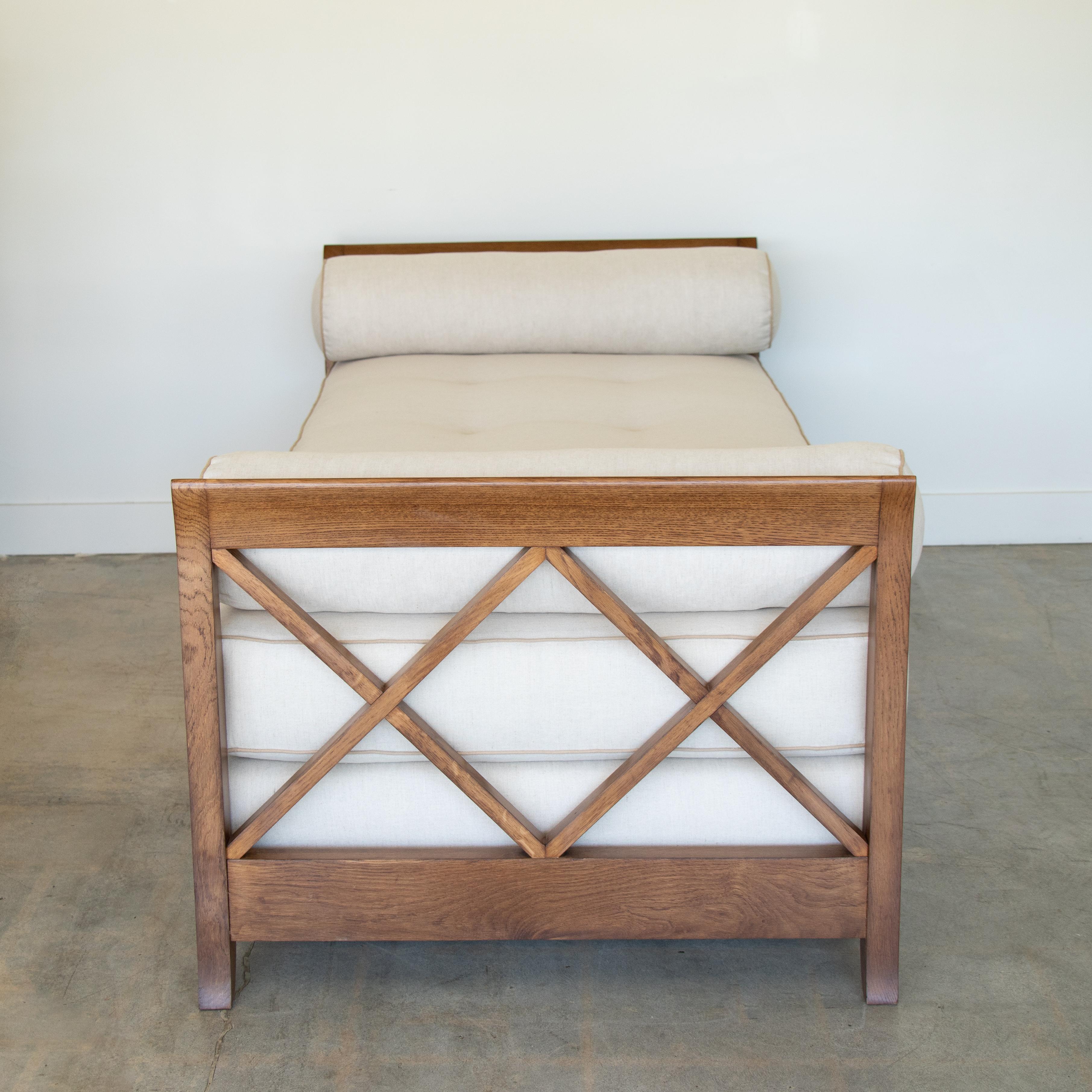 1940's French Daybed in the Style of Jean Royere In Good Condition In Los Angeles, CA