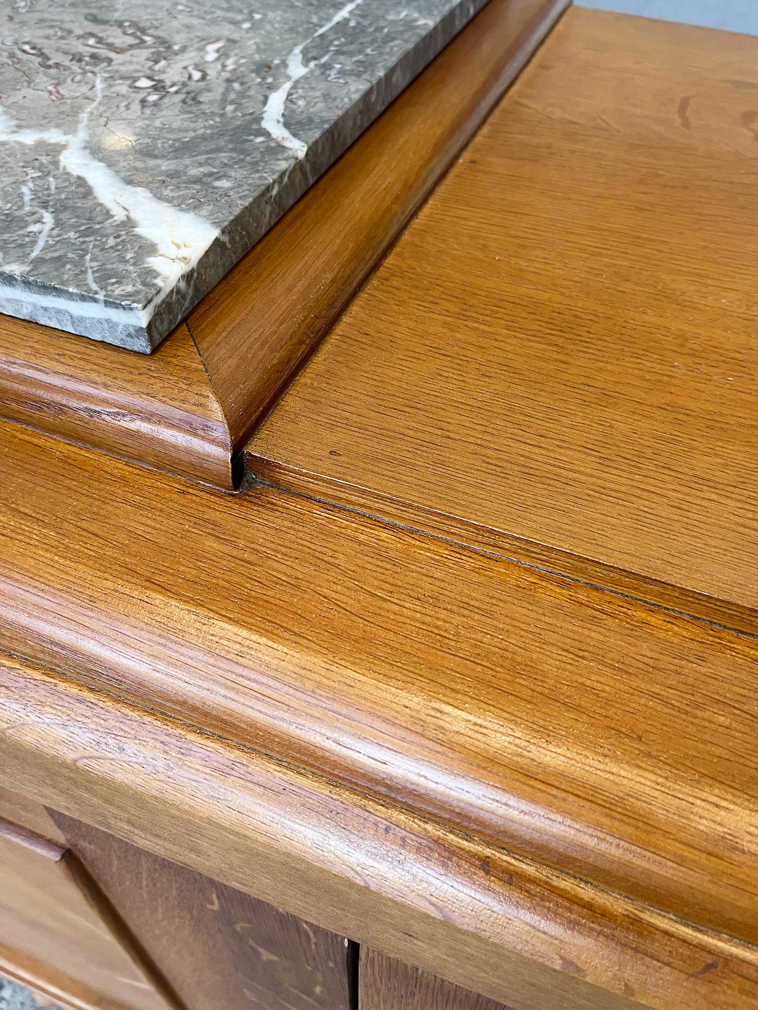 Credenza francese deco degli anni '40 in Oak in vendita 5