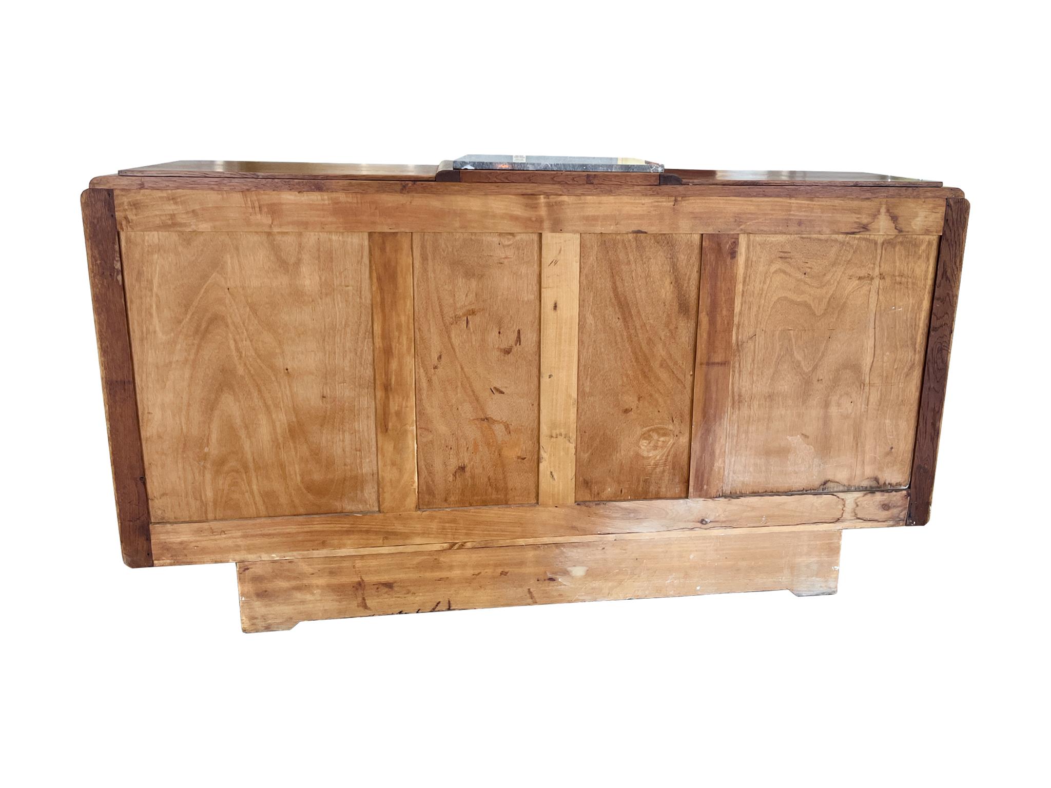 Credenza francese deco degli anni '40 in Oak in vendita 9