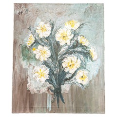 1940's French Decorative Oil Painting - Flowers