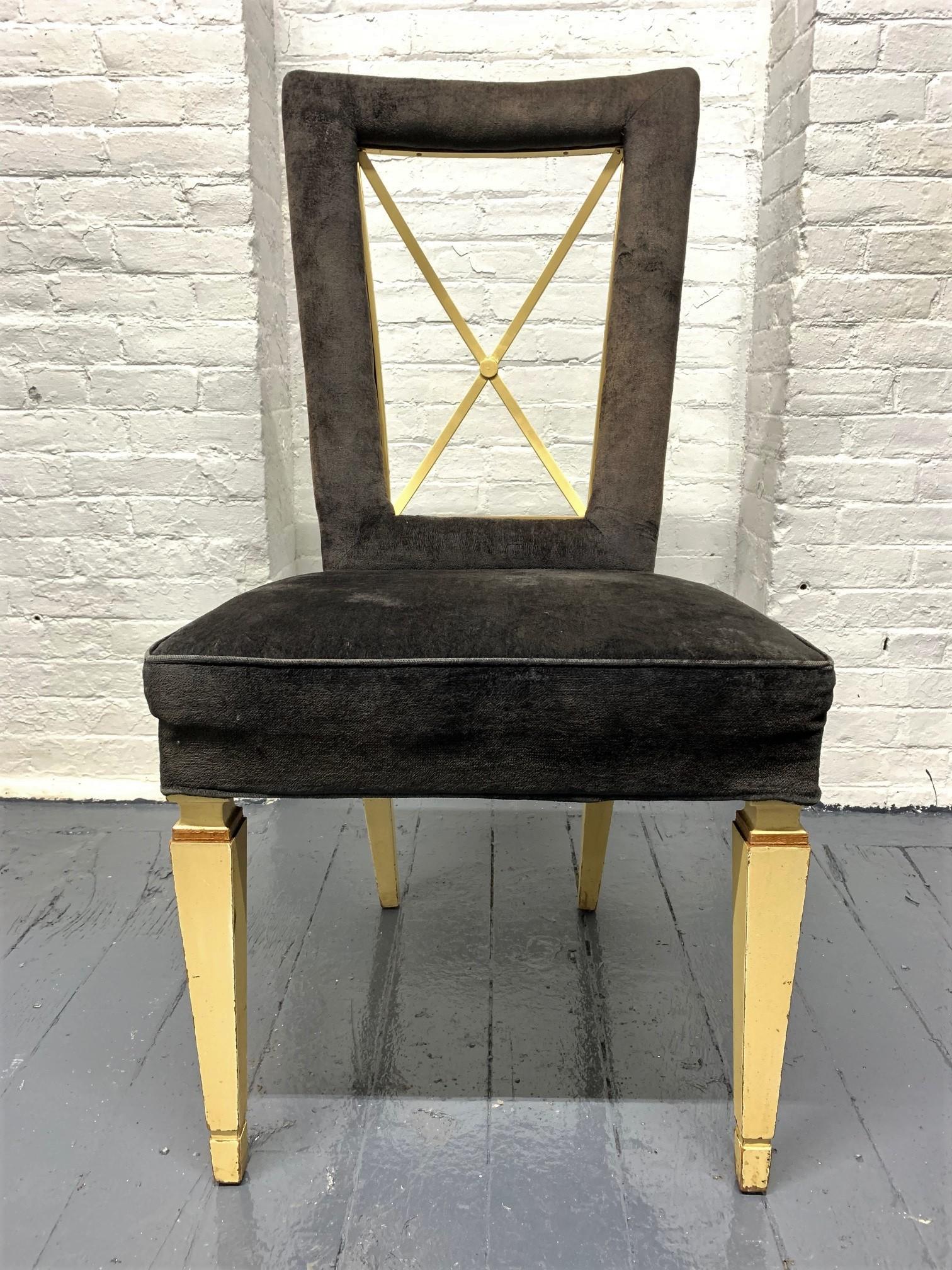 1940s French Directoire Dining Chairs In Good Condition In New York, NY