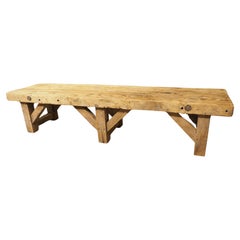 Used 1940s French Elm Aviation Work Bench