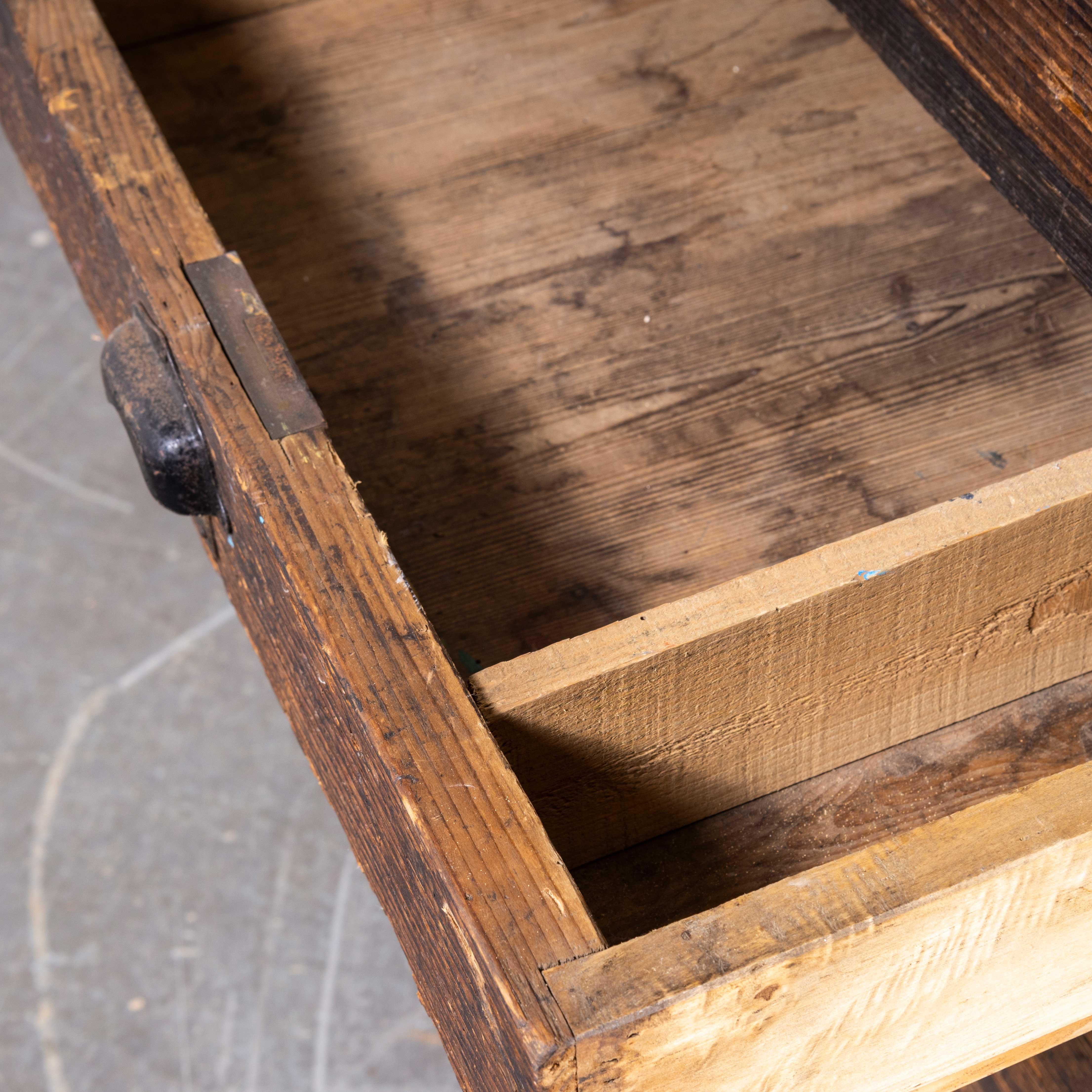 1940's French Estate Bank of Drawers, Eight Drawers For Sale 2