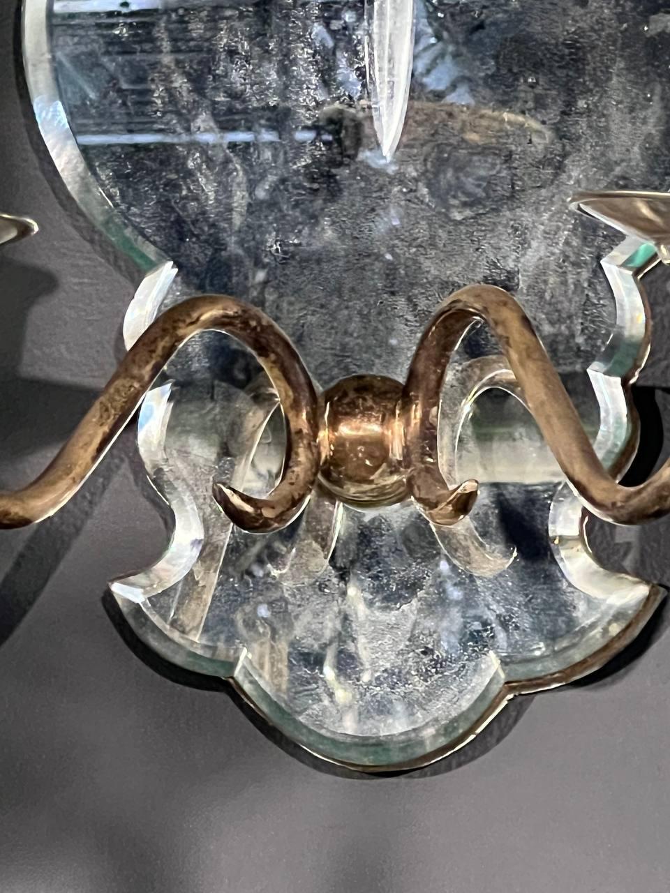 Bollos franceses de 1940 con espejo grabado Francés en venta