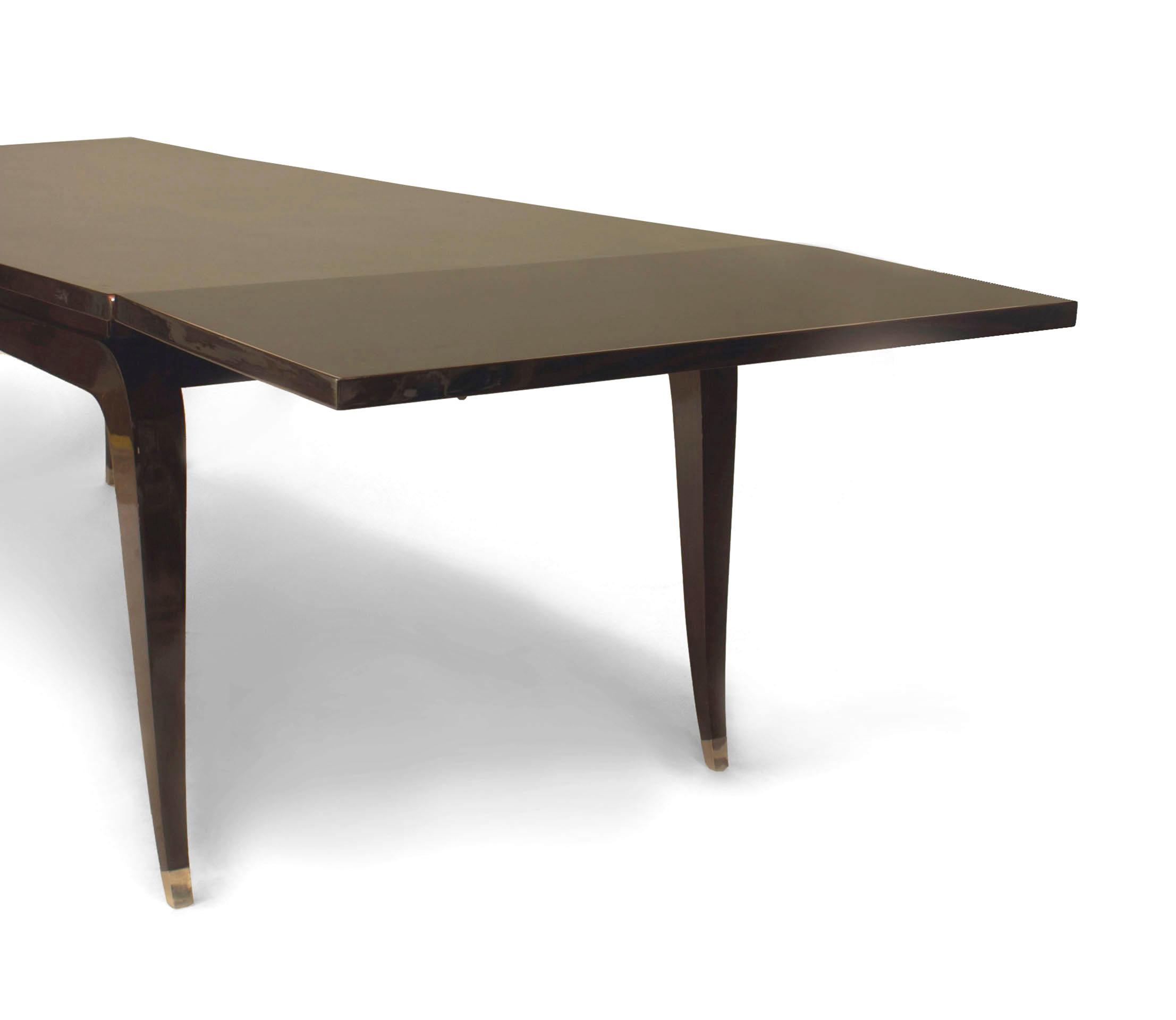 Art Deco French Mid-Century Rosewood Dining Table