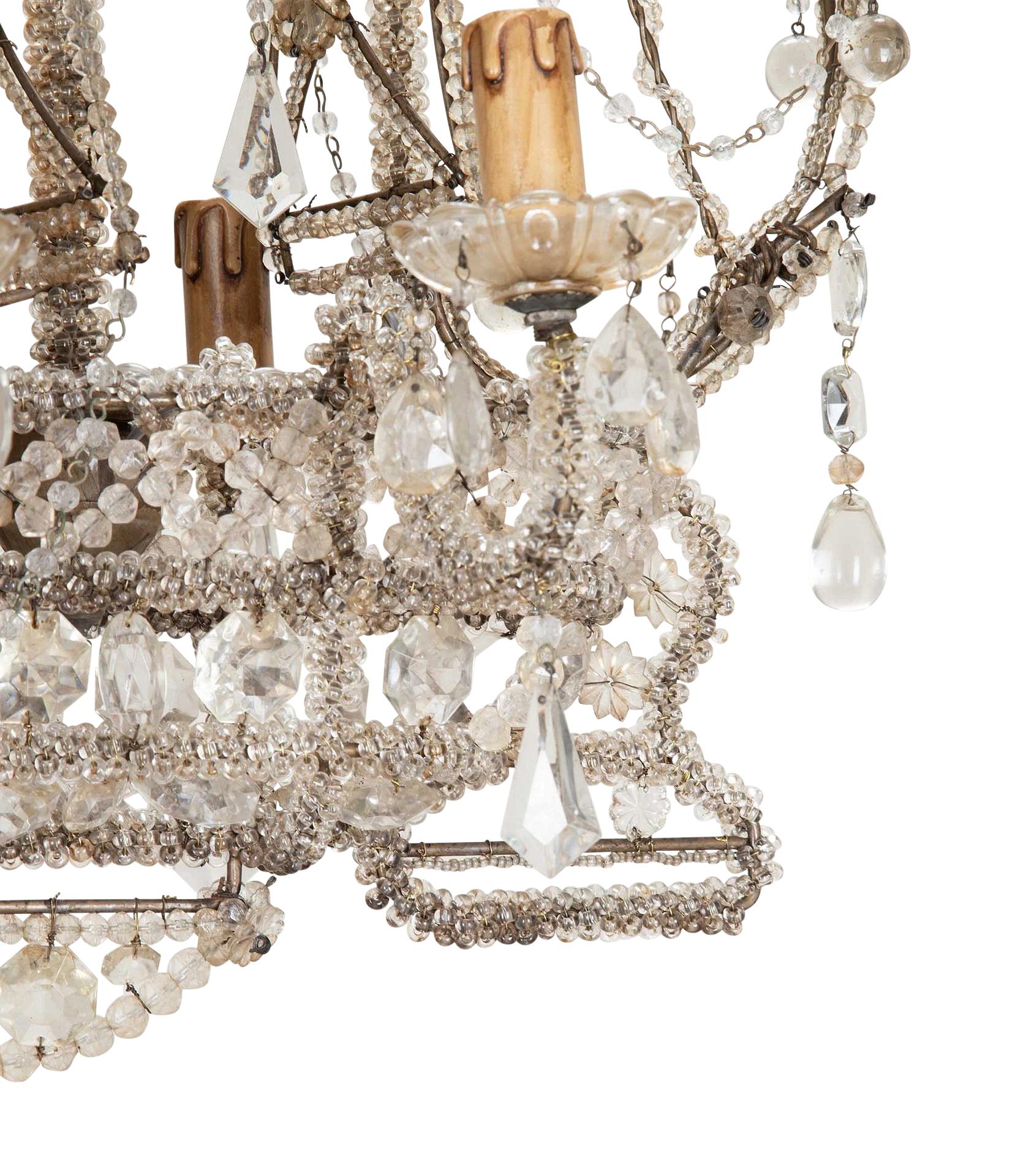 Français Lustre galion français des années 1940 dans le style de la Maison Bauges en vente
