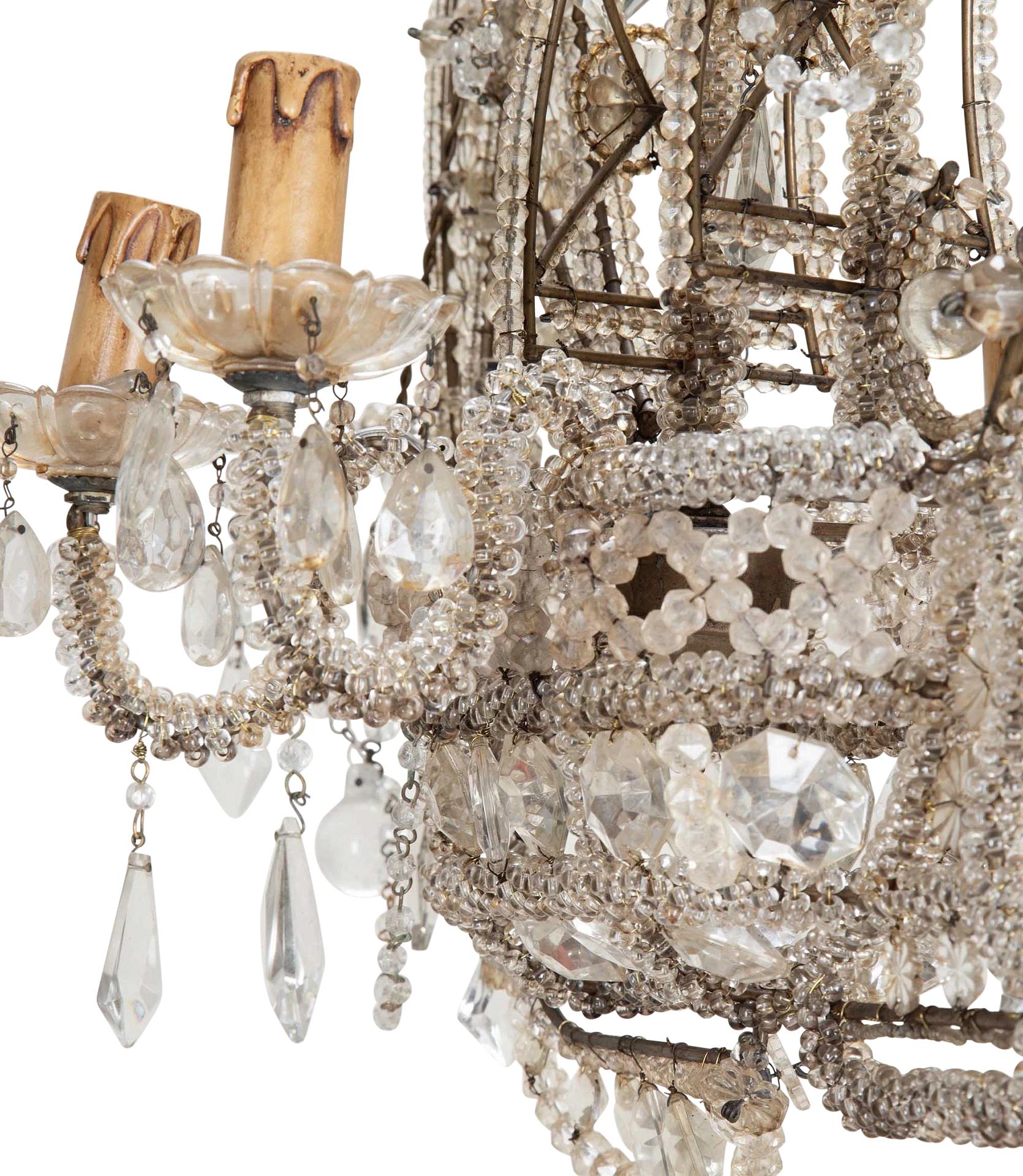 Lustre galion français des années 1940 dans le style de la Maison Bauges Bon état - En vente à Tetbury, Gloucestershire