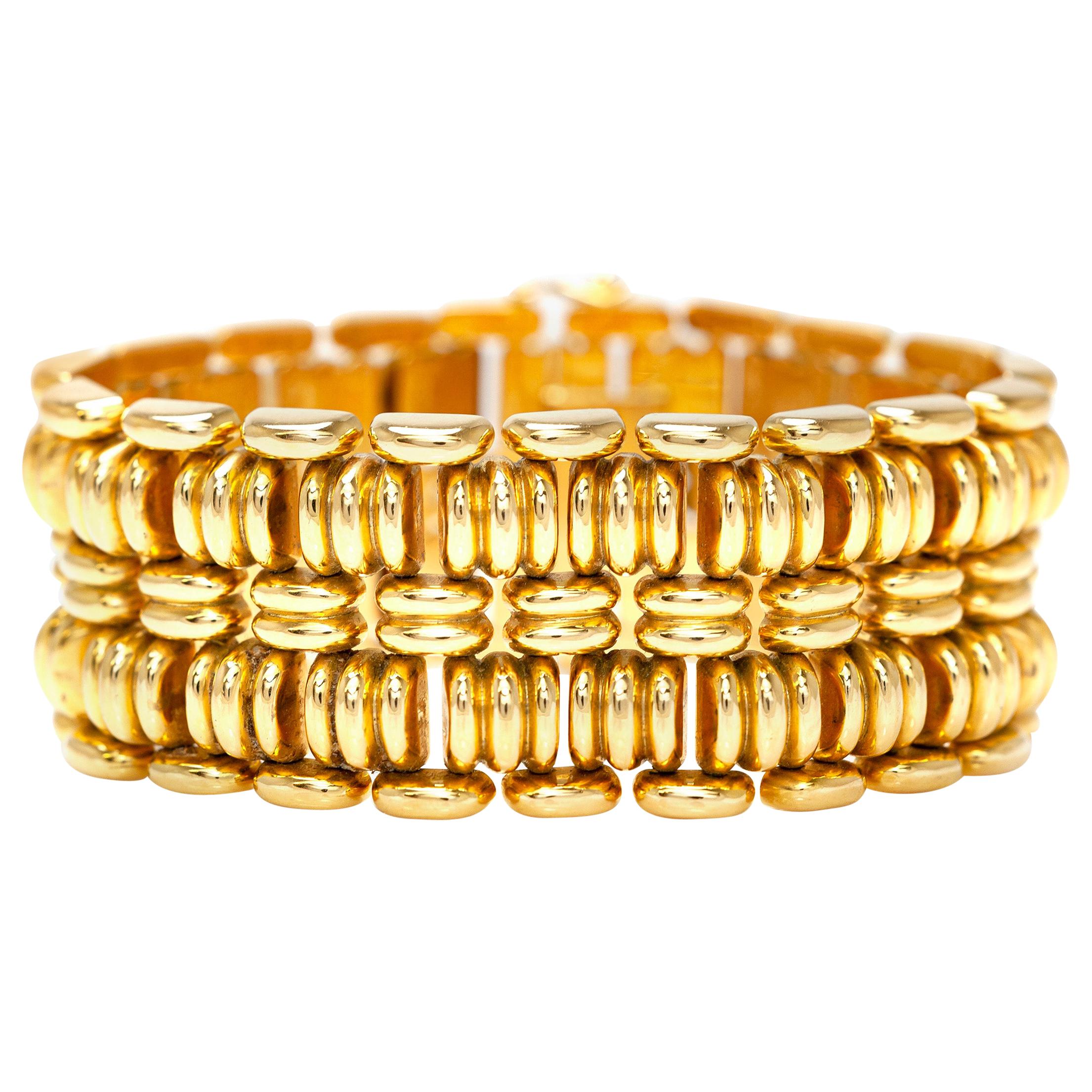 1940s French Gold Bracelet