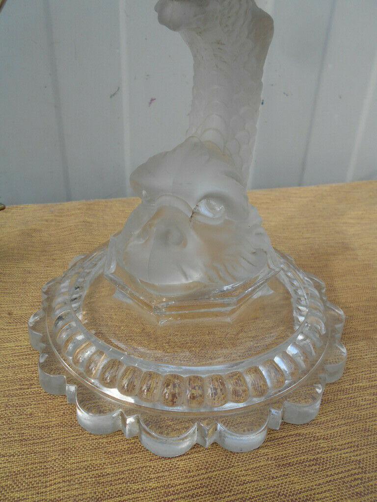 Lampe de table en cristal Hollywood Regency des années 1940 signée par Baccarat Bon état - En vente à Opa Locka, FL