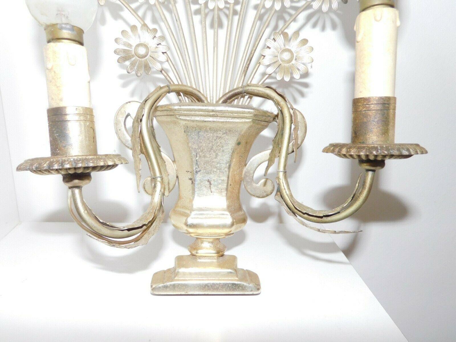 Mid-20th Century 1940's French Hollywood Regency Silvered 
