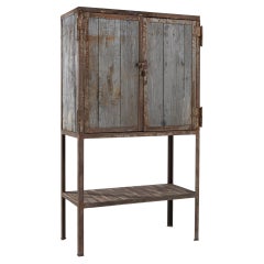 Vintage 1940s French Industrial Cabinet