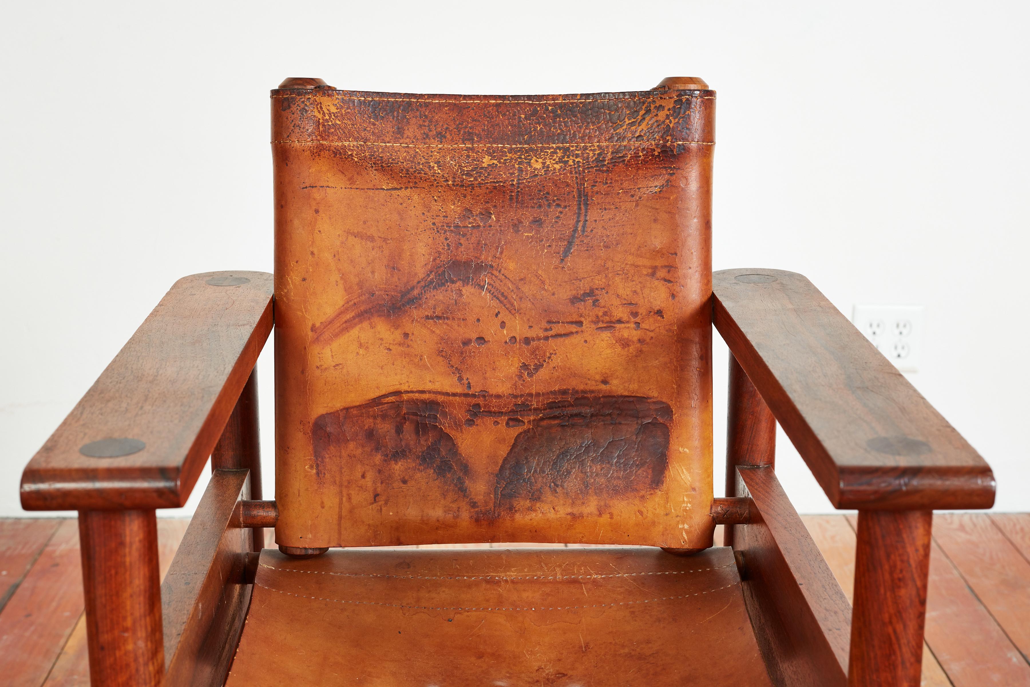 1940s French Leather Chairs For Sale 13