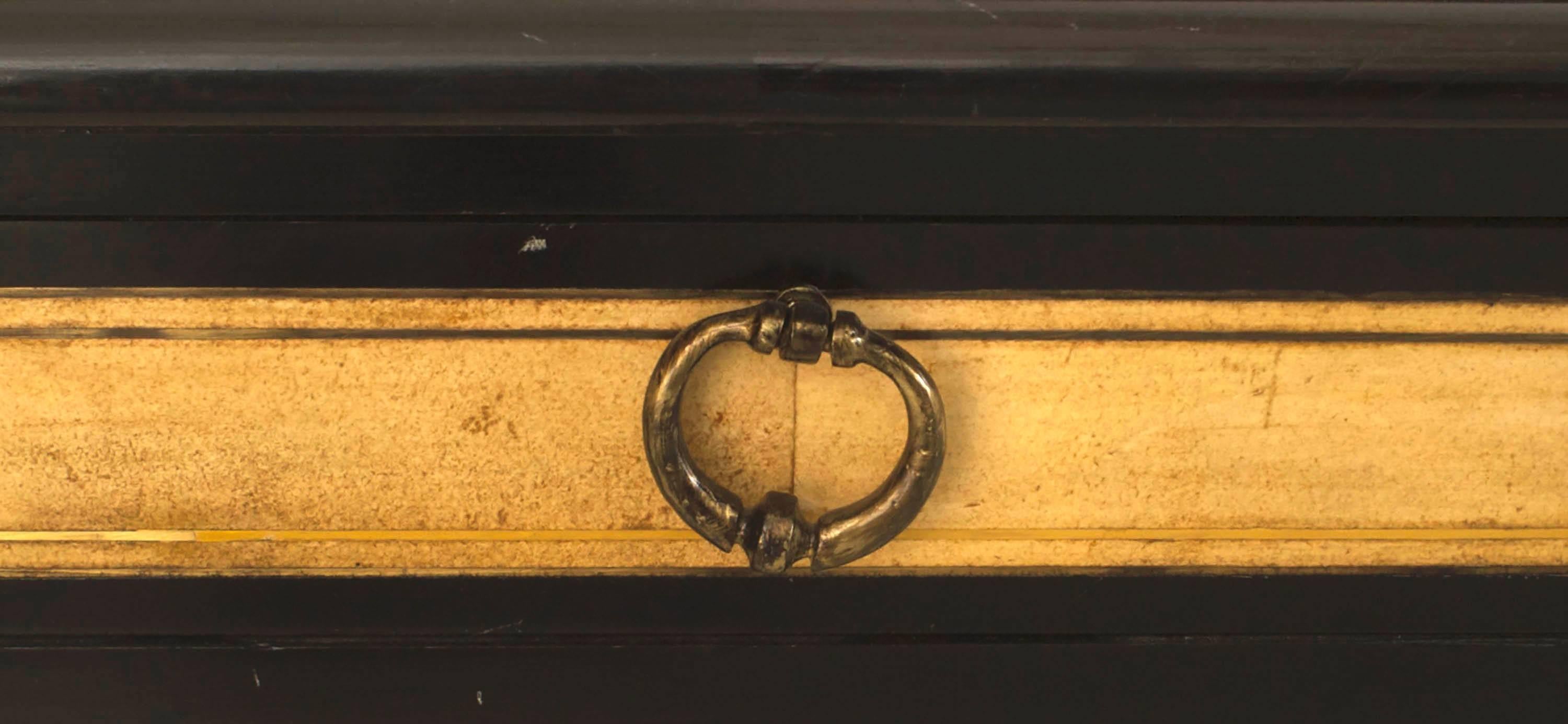 Français Table Davenport française de style Louis XVI en bois d'ébène de Jansen en vente
