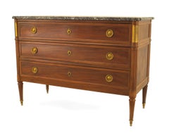 French Louis XVI Style Jansen Mahogany Chest