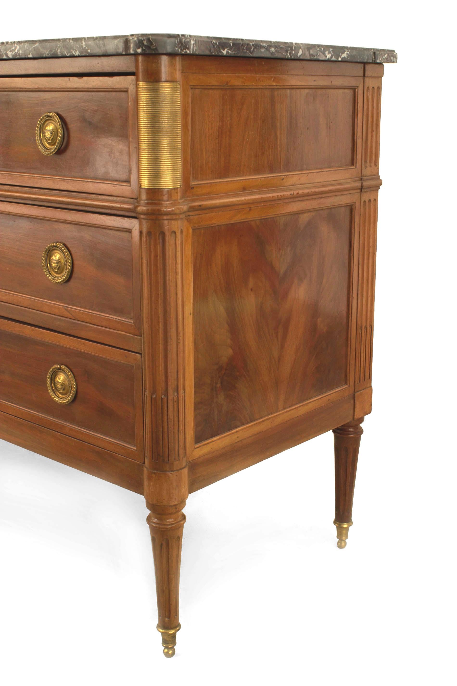 French Louis XVI Style Jansen Mahogany Chest In Good Condition For Sale In New York, NY