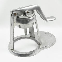 1940s French Mechanical Aluminum Lemon Squeezer Juicer